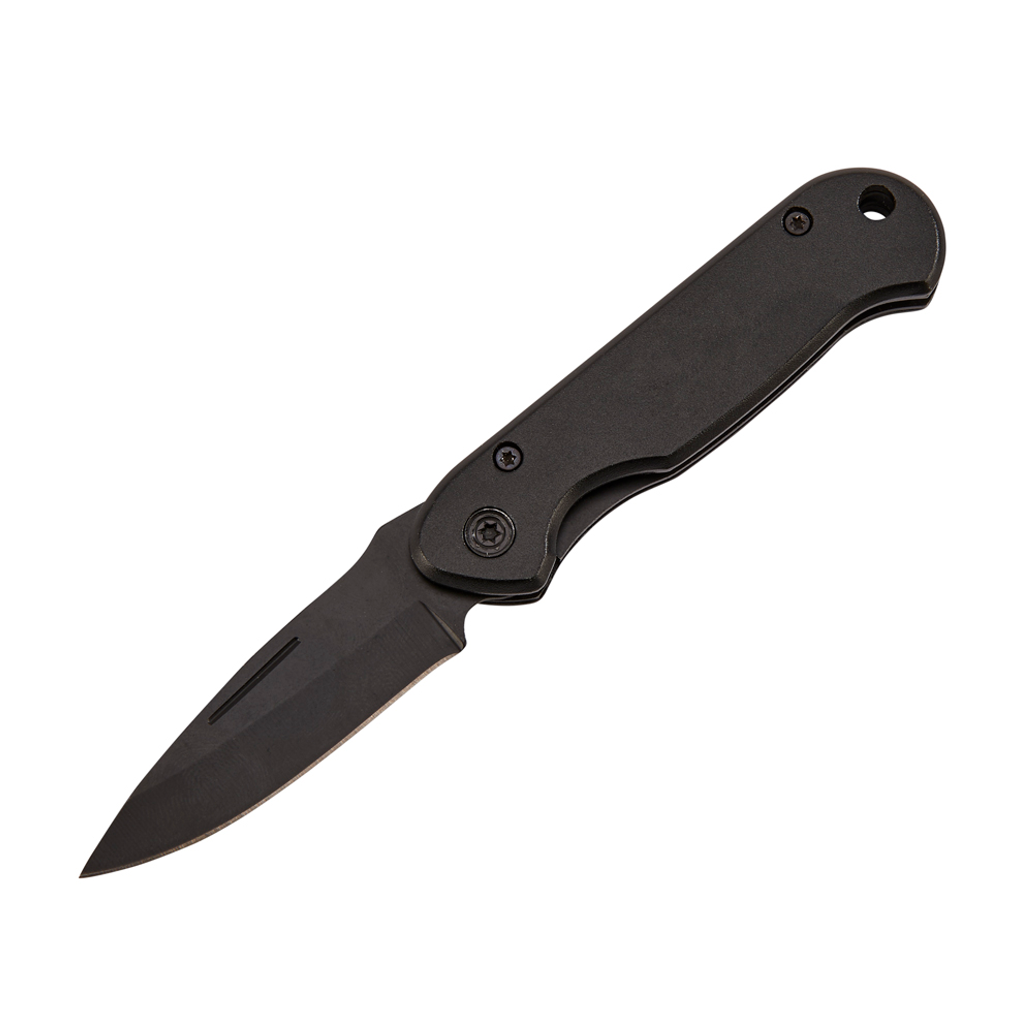 All Black Locking Pocket Knife, 3.5"