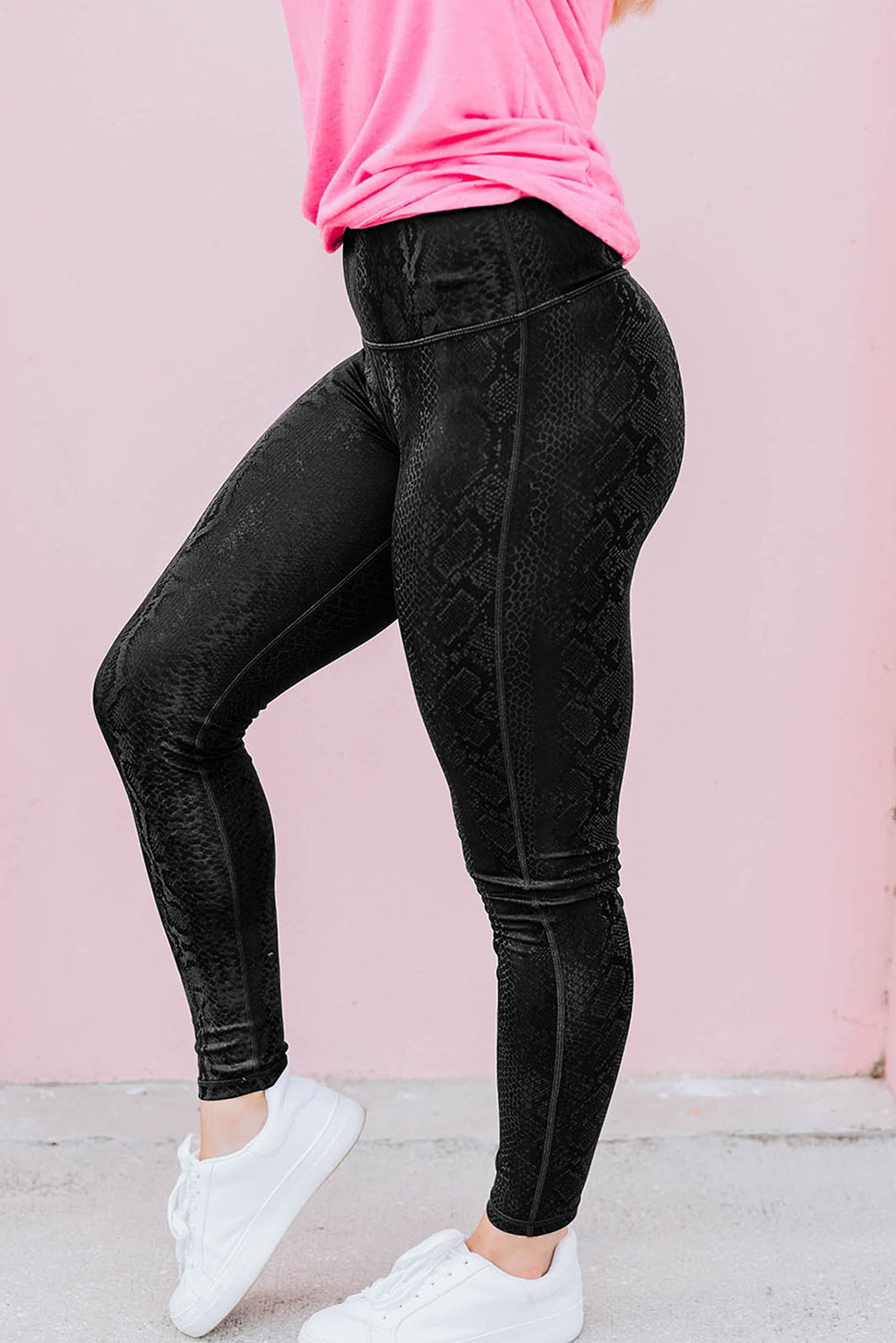 Snakeskin Tummy Control Leggings