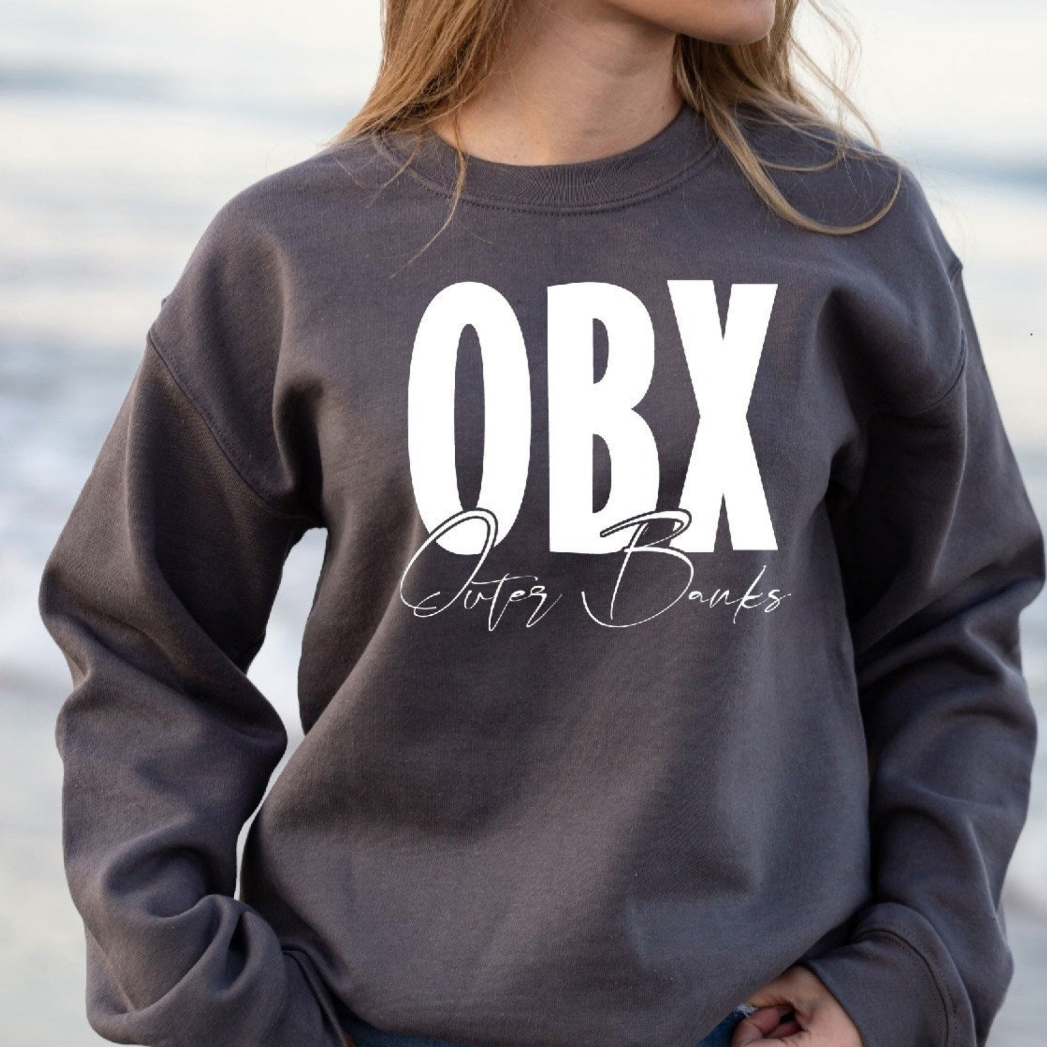 Women's Obx Sweatshirt - Girls Printed Crewneck Sweatshirts