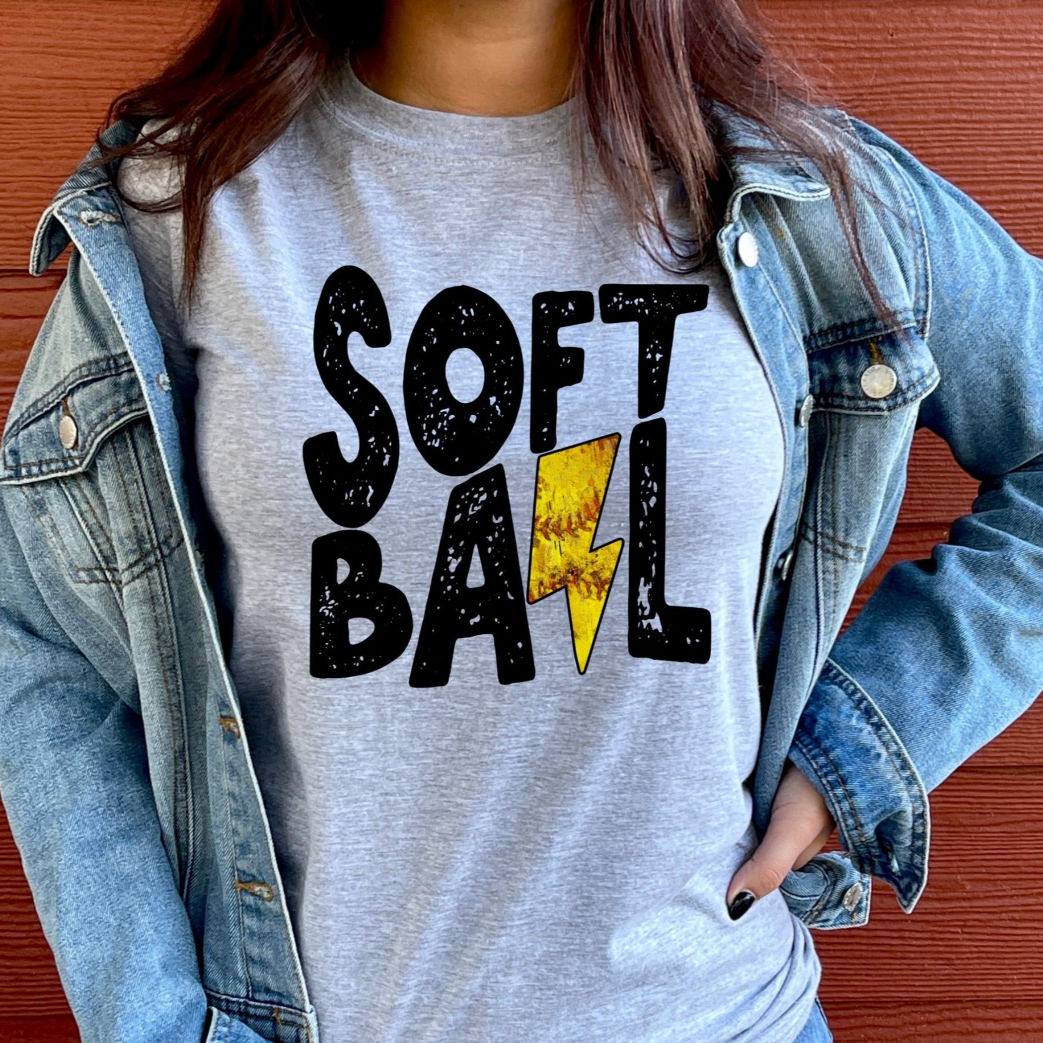 Women's Softball Bolt T-Shirt