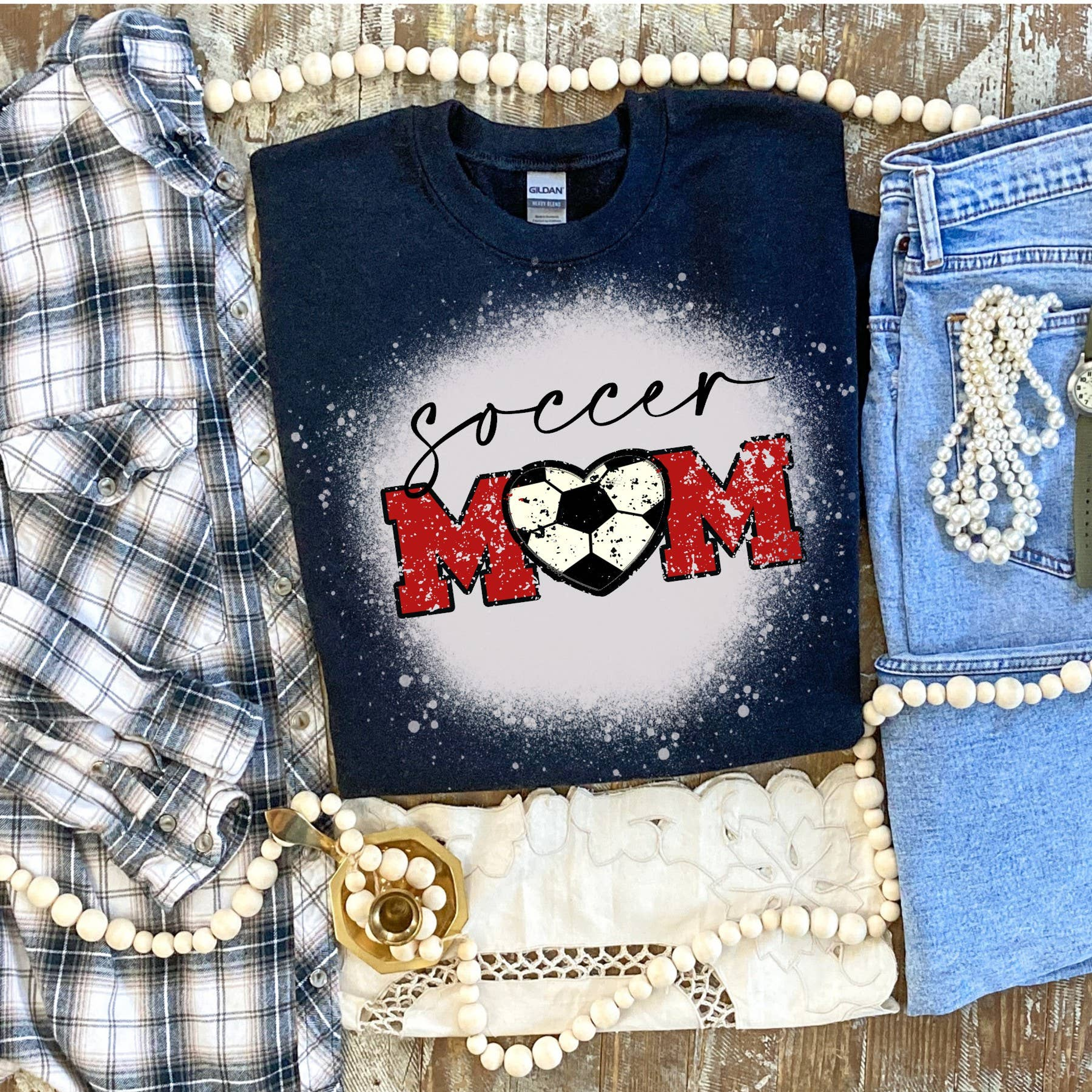 Soccer Mom Shirt Bleached