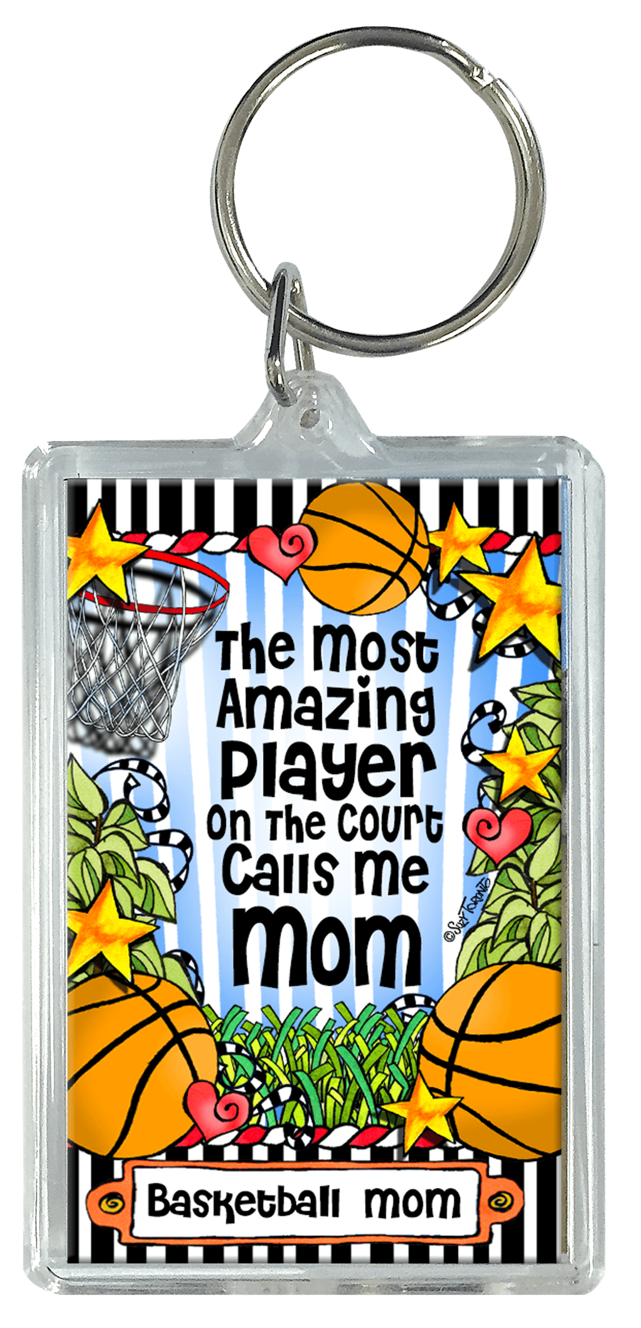 Basketball Family Keychain