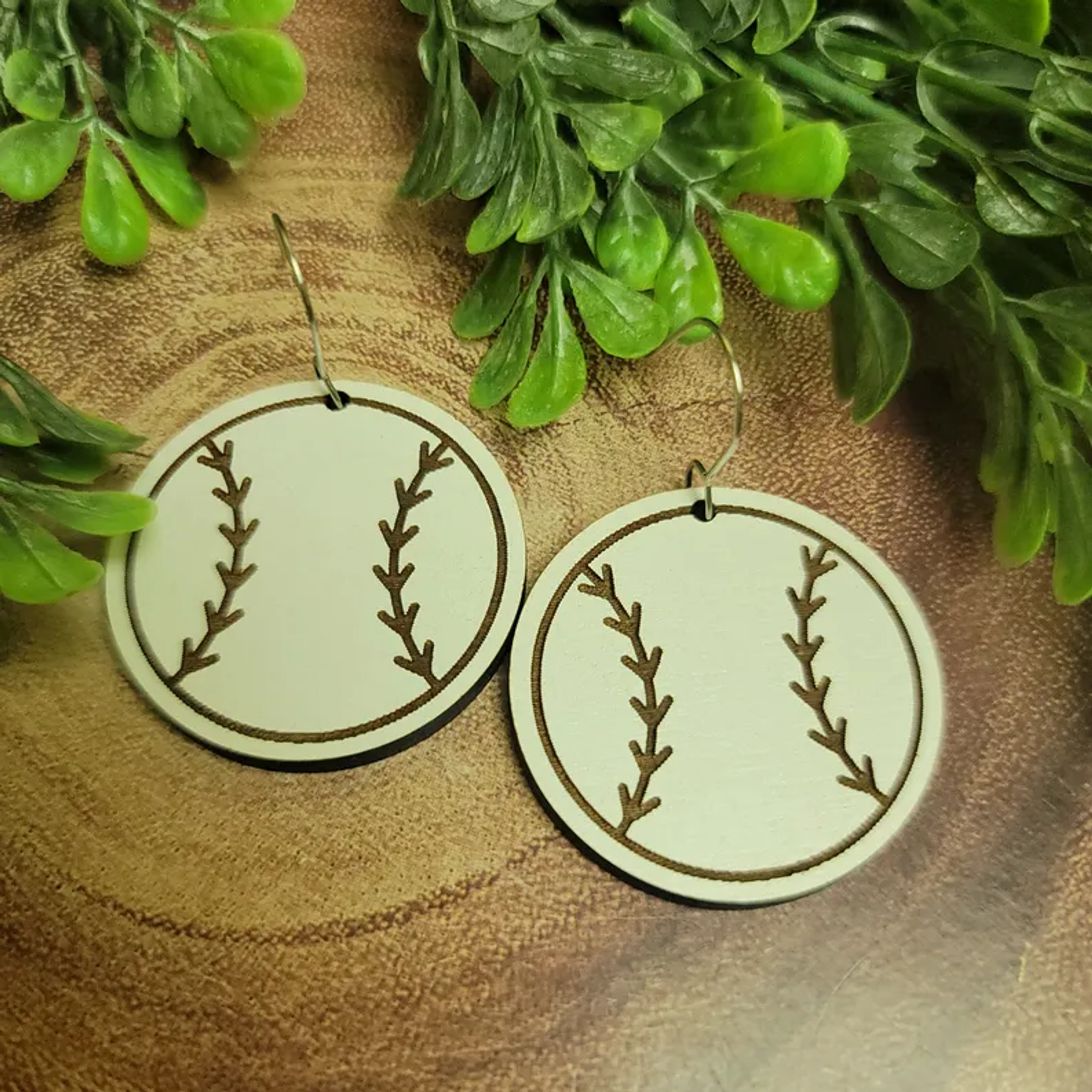 Baseball | Dangle Earrings