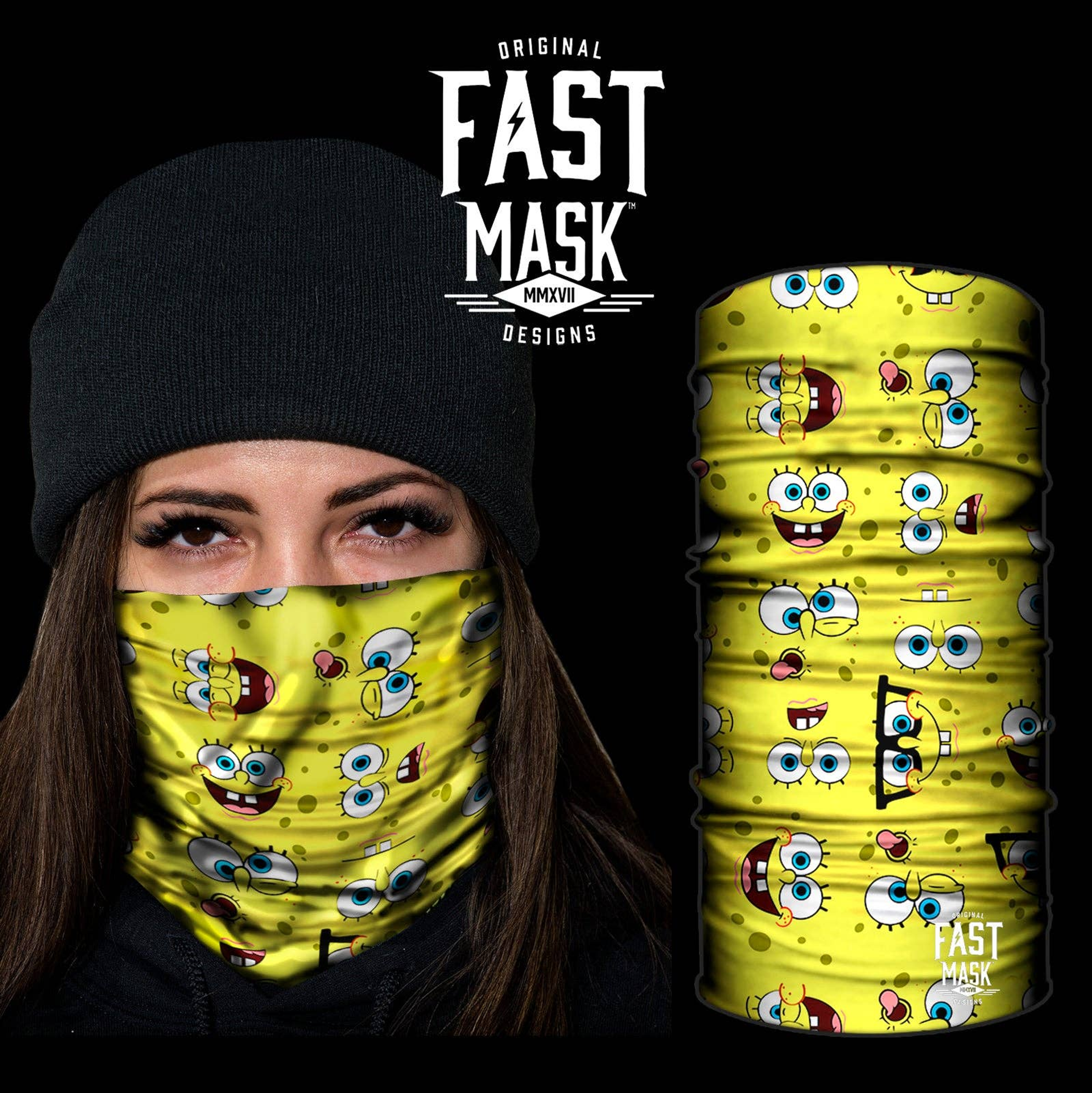 Spongebob fleece Face Mask