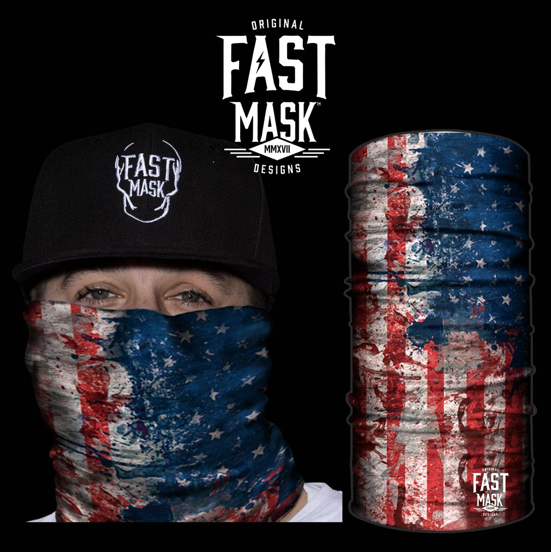 USA Hand Paint Face Mask