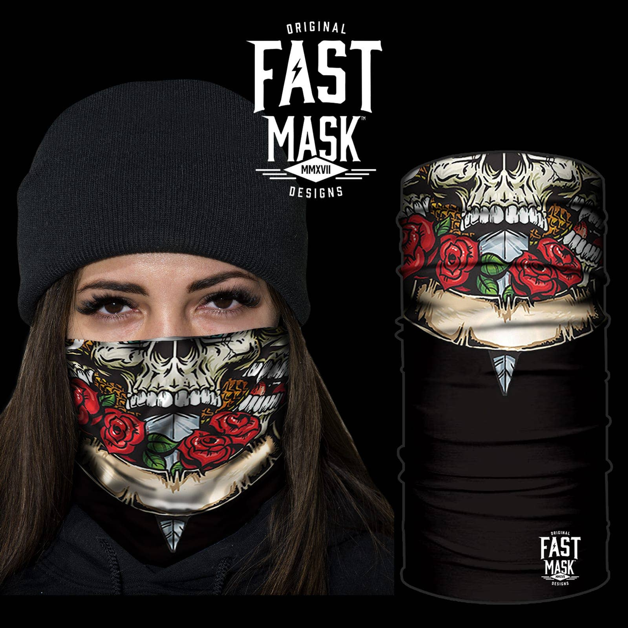 Skulls N Roses Face Mask