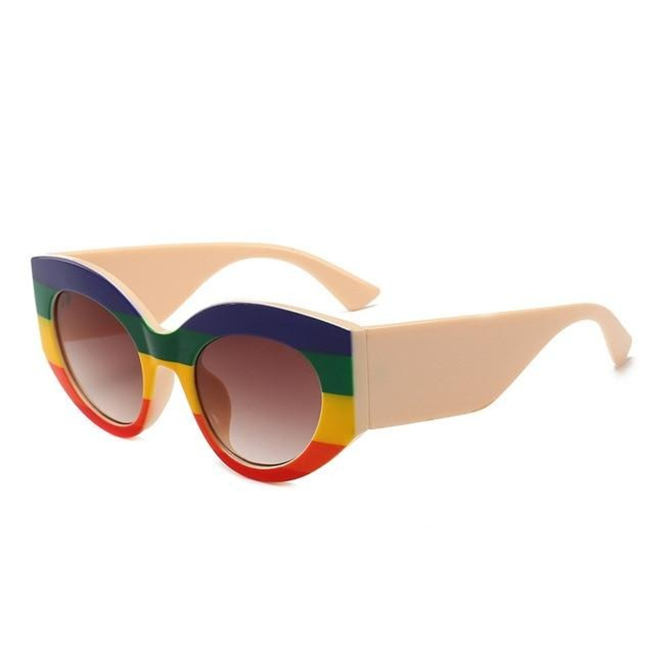 Cat Eye Style Rainbow Frame Sunglasses