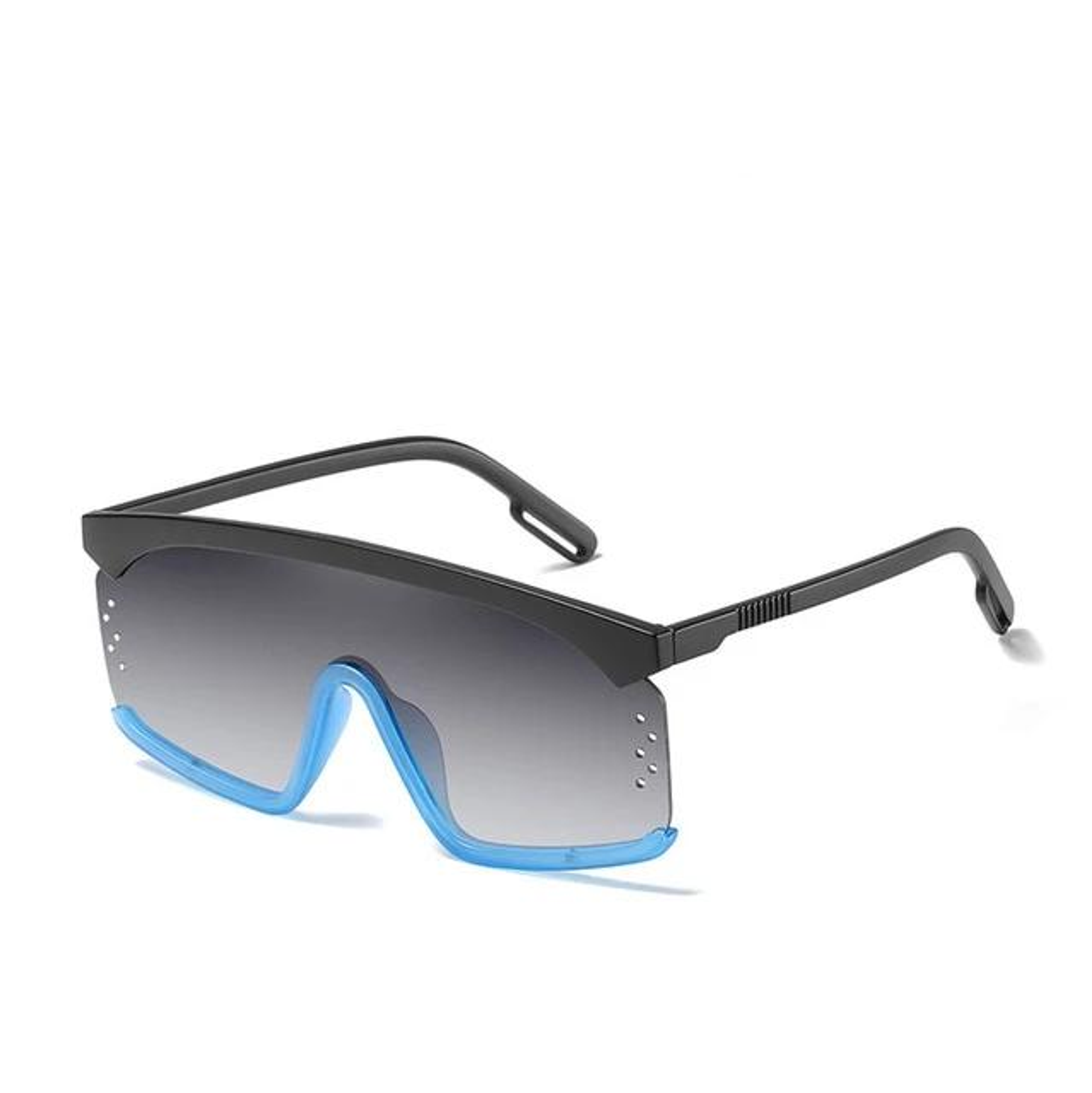 Oversized Shield Style Gradient Sunglasses