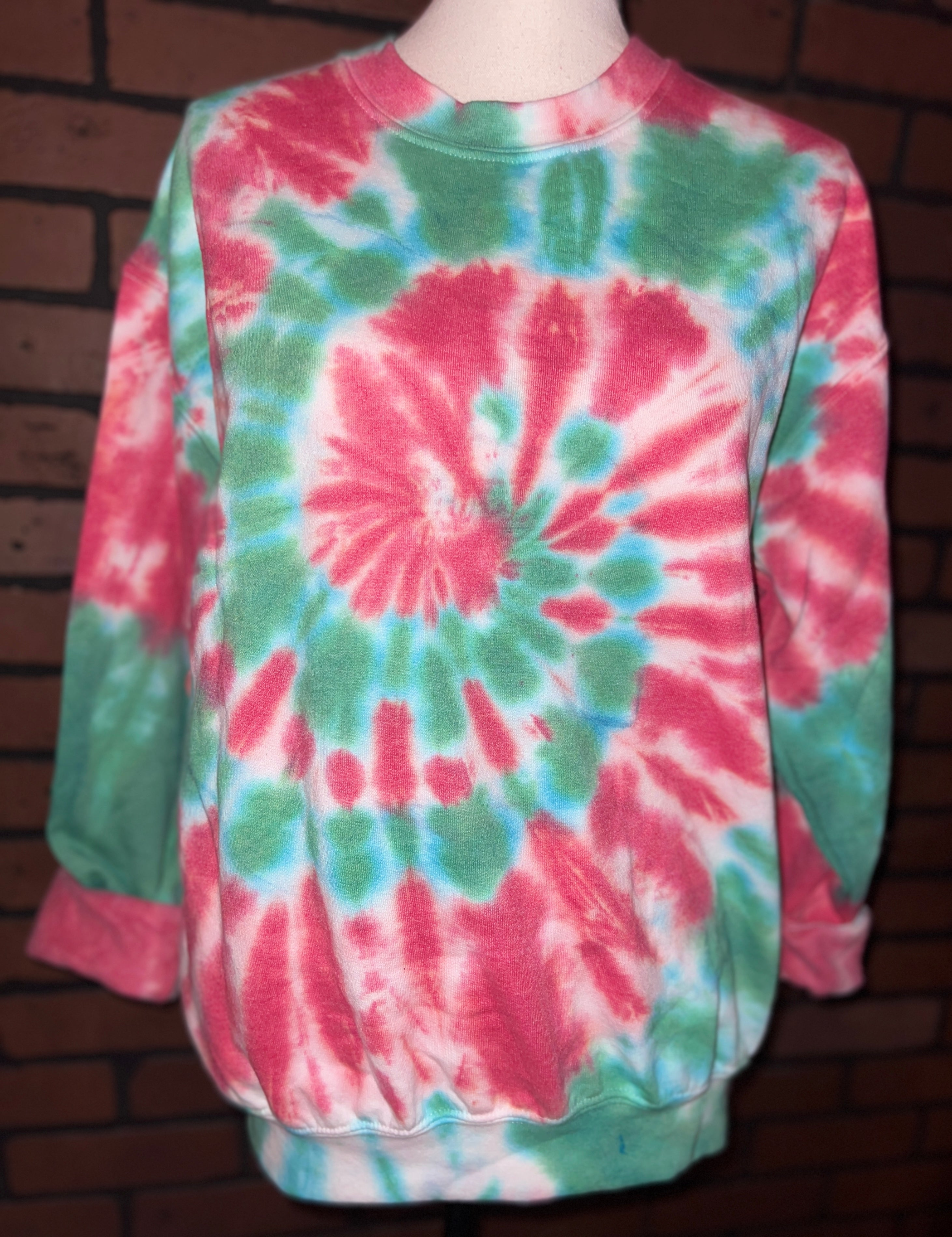 Christmas Swirl Blank Crewneck Sweatshirt