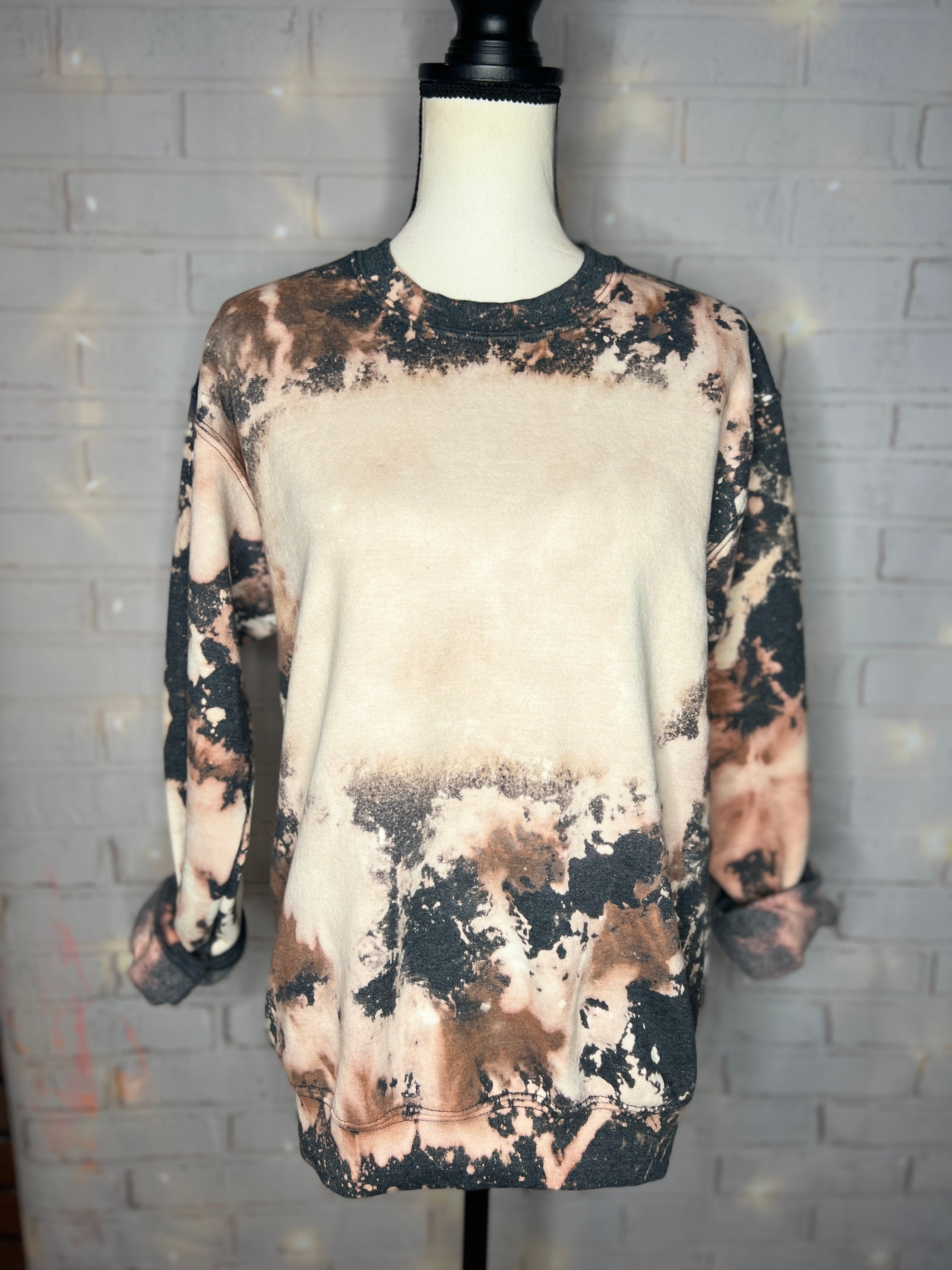 Cowhide Bleached Blank Sweatshirt