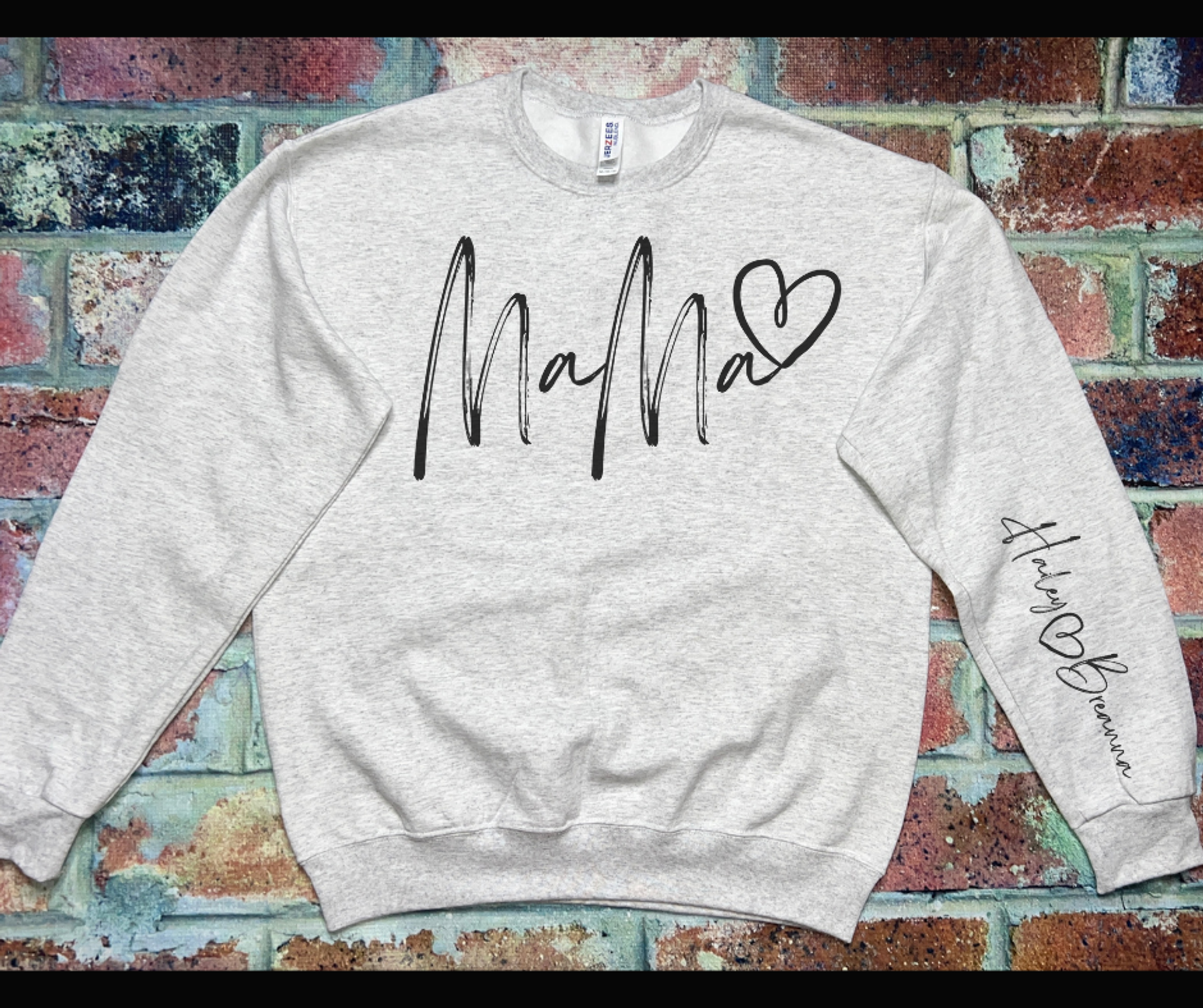 Mama Personalized Crew Neck Sweatshirt