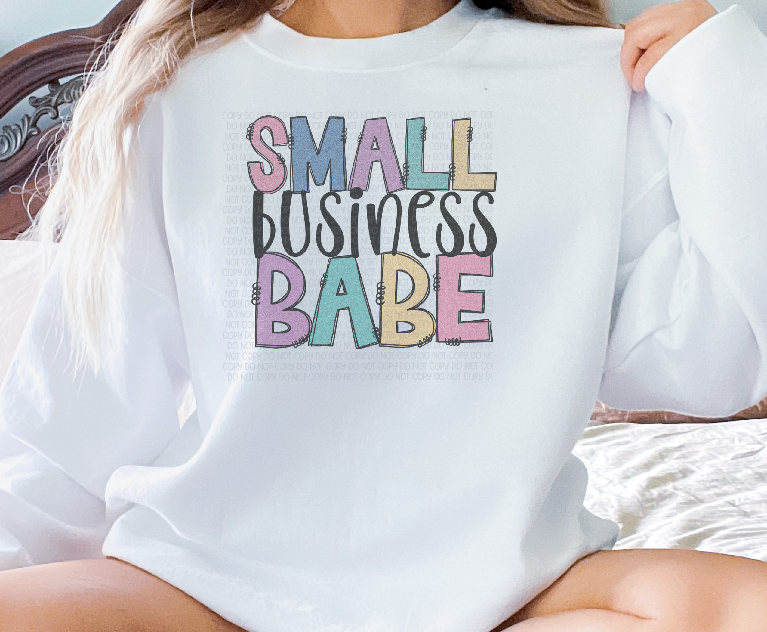 Small Business Babe Crew Neck Sweatshirt