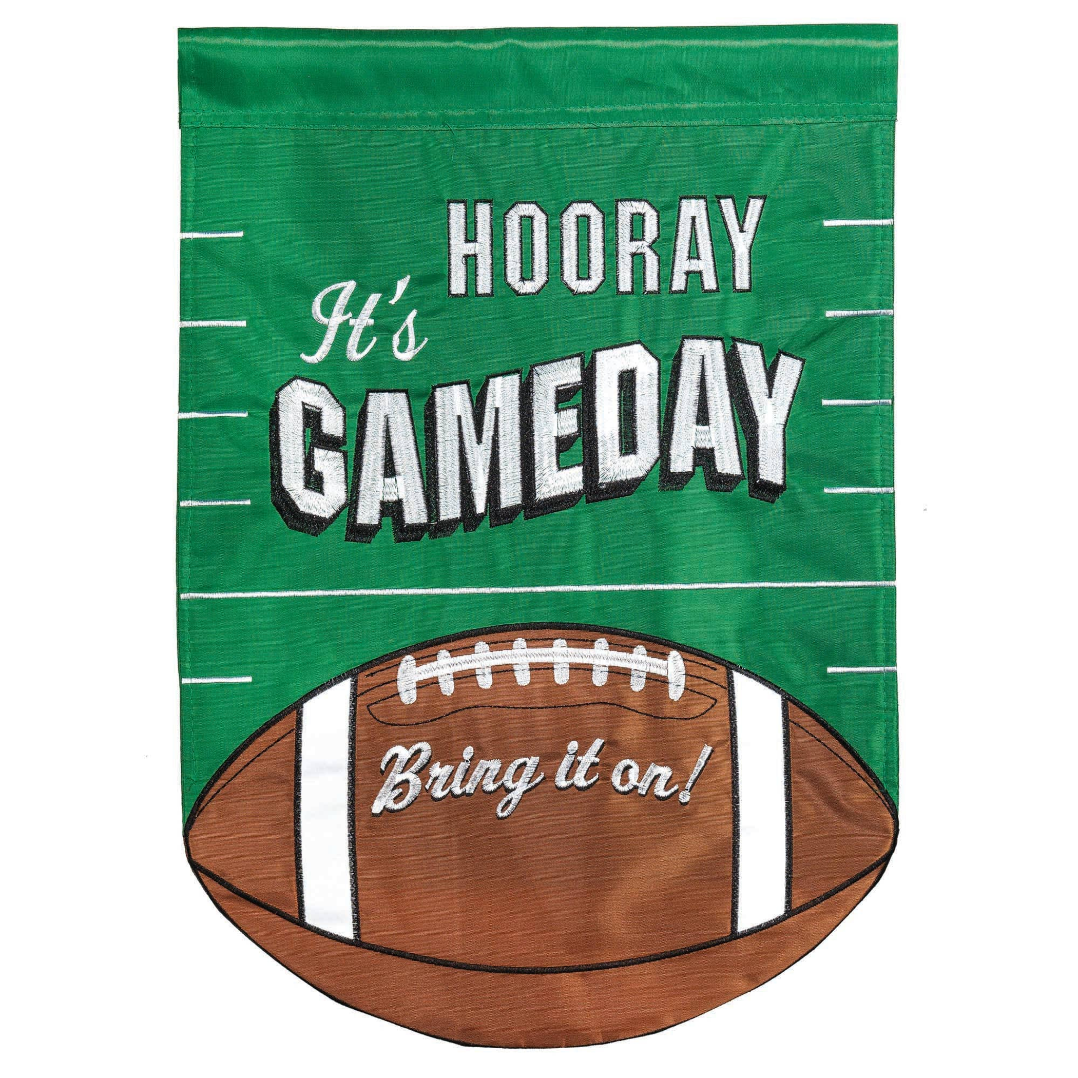 Football Gameday Applique Flag