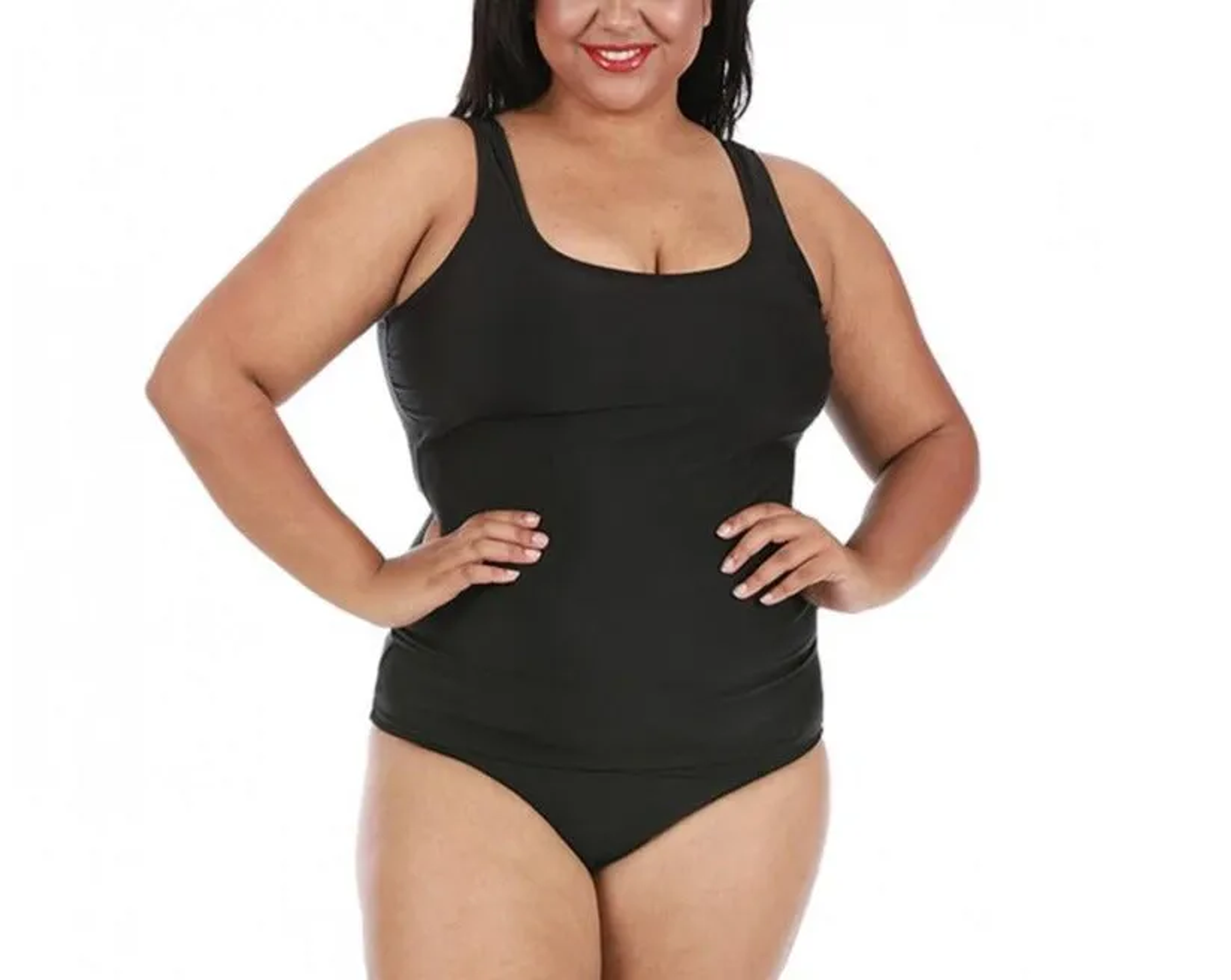 InstantFigure Curvy Compression Swimwear Tankini Top