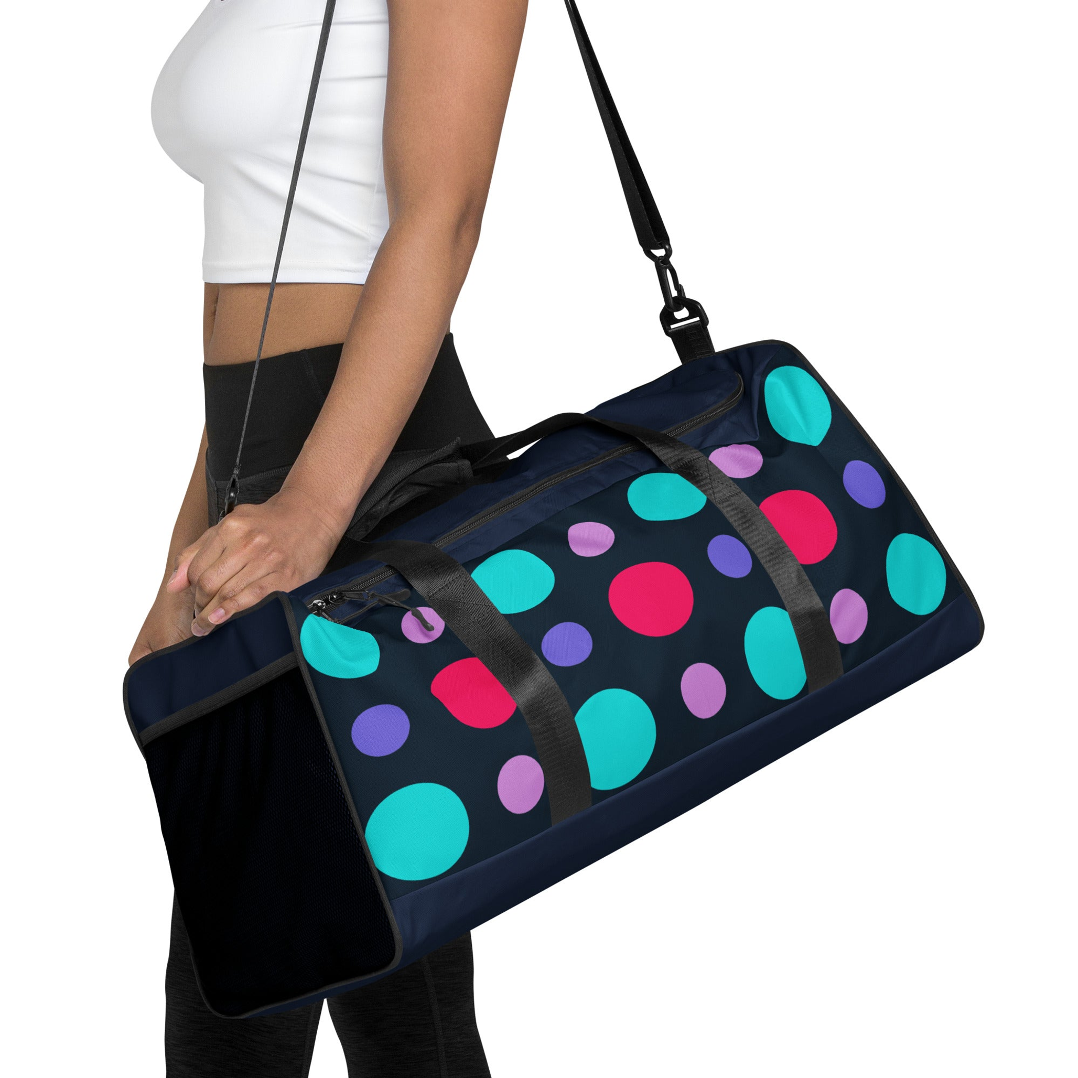 Circle Pattern Duffle Bag