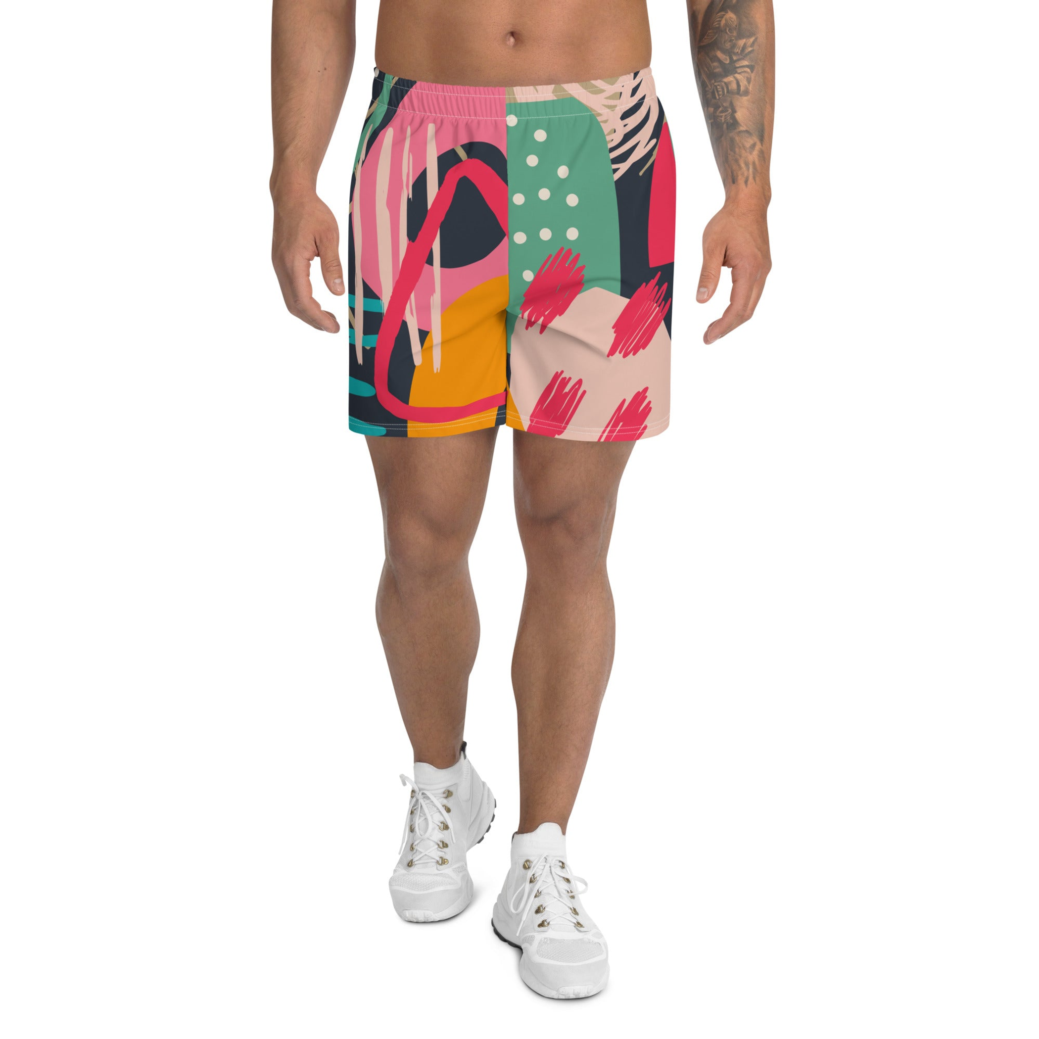 Paint Brush Colours Men's Athletic Shorts