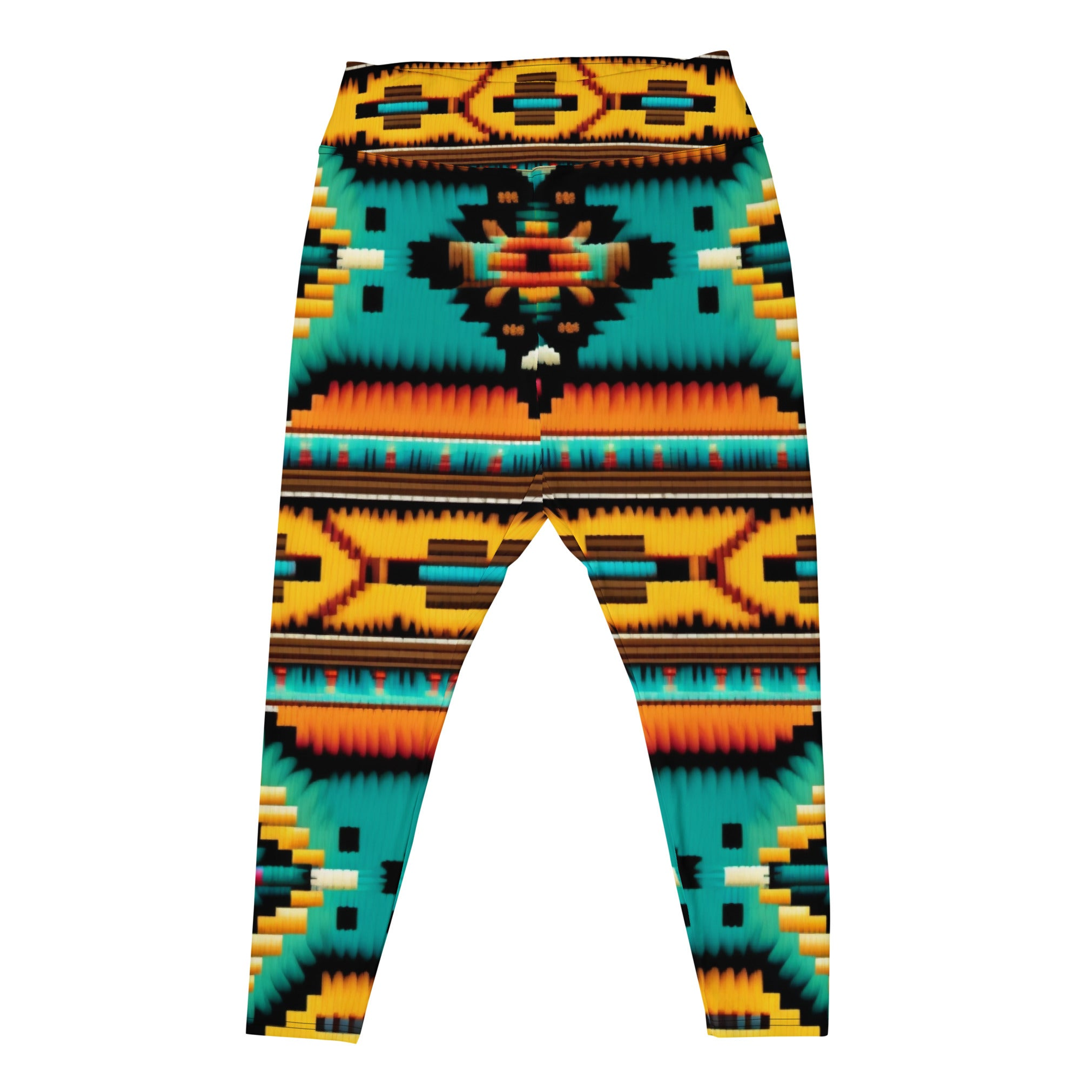 African Green and Yellow Kente Print