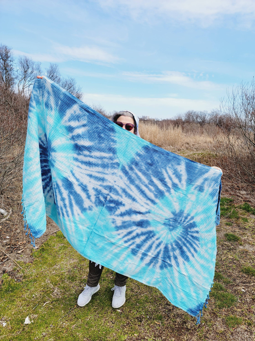 Beach Towel, Bath towel, Turkish Towel Cotton XLARGE NAVY