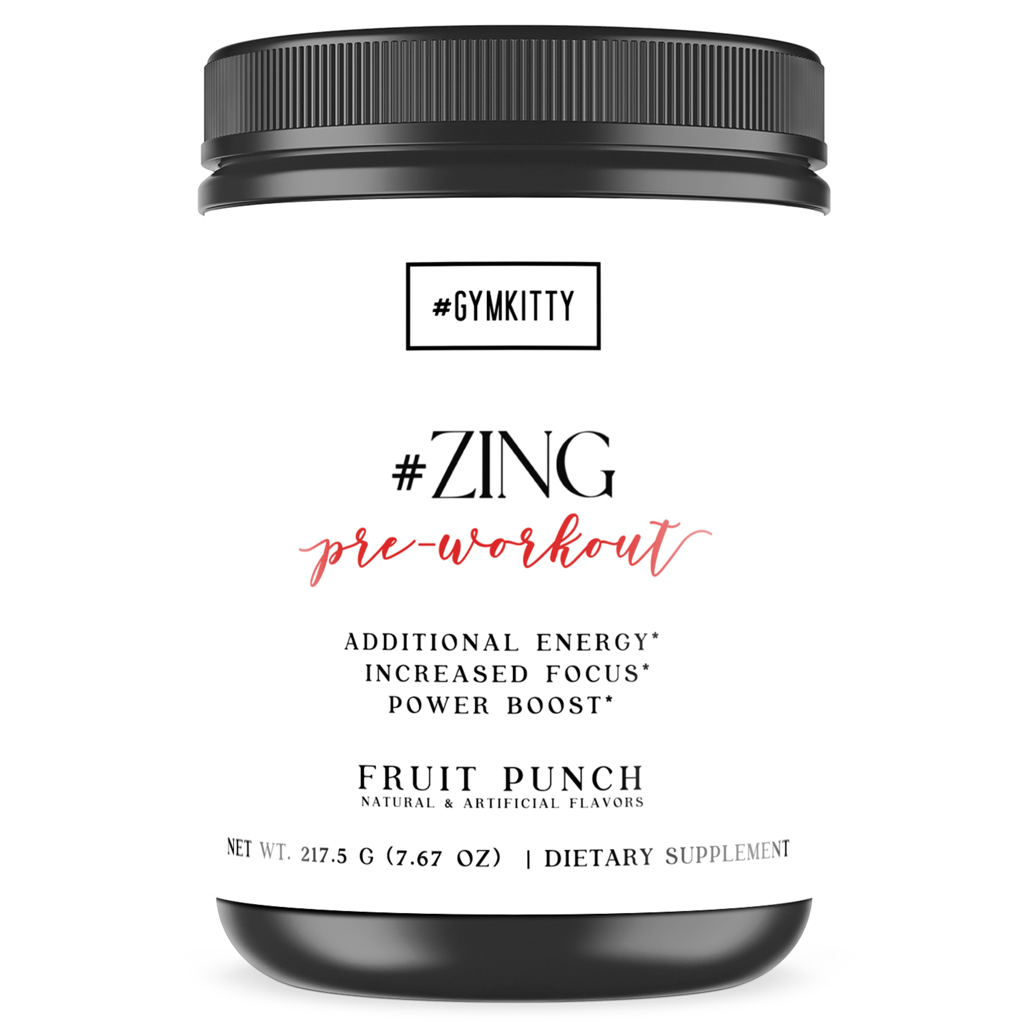 #ZING Fruit Punch Pre-Workout Powder