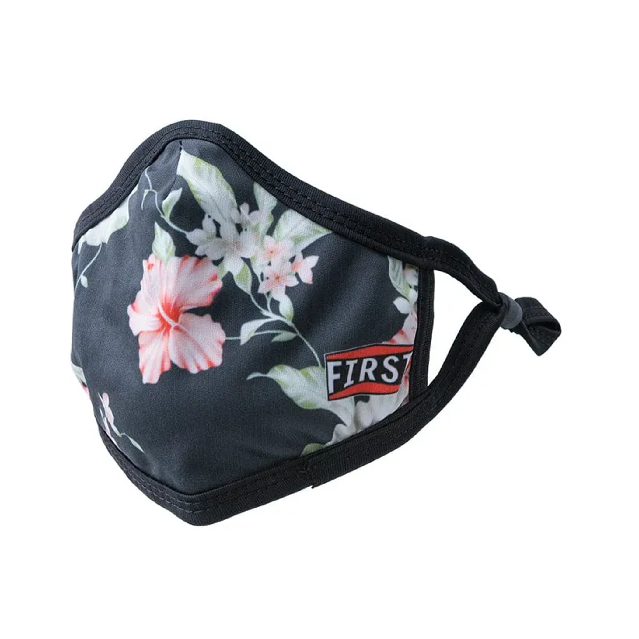 3-Ply Black/White/Pink Flowers Reusable Non-Medical Breathable & adjustable Ear Loops Face Masks