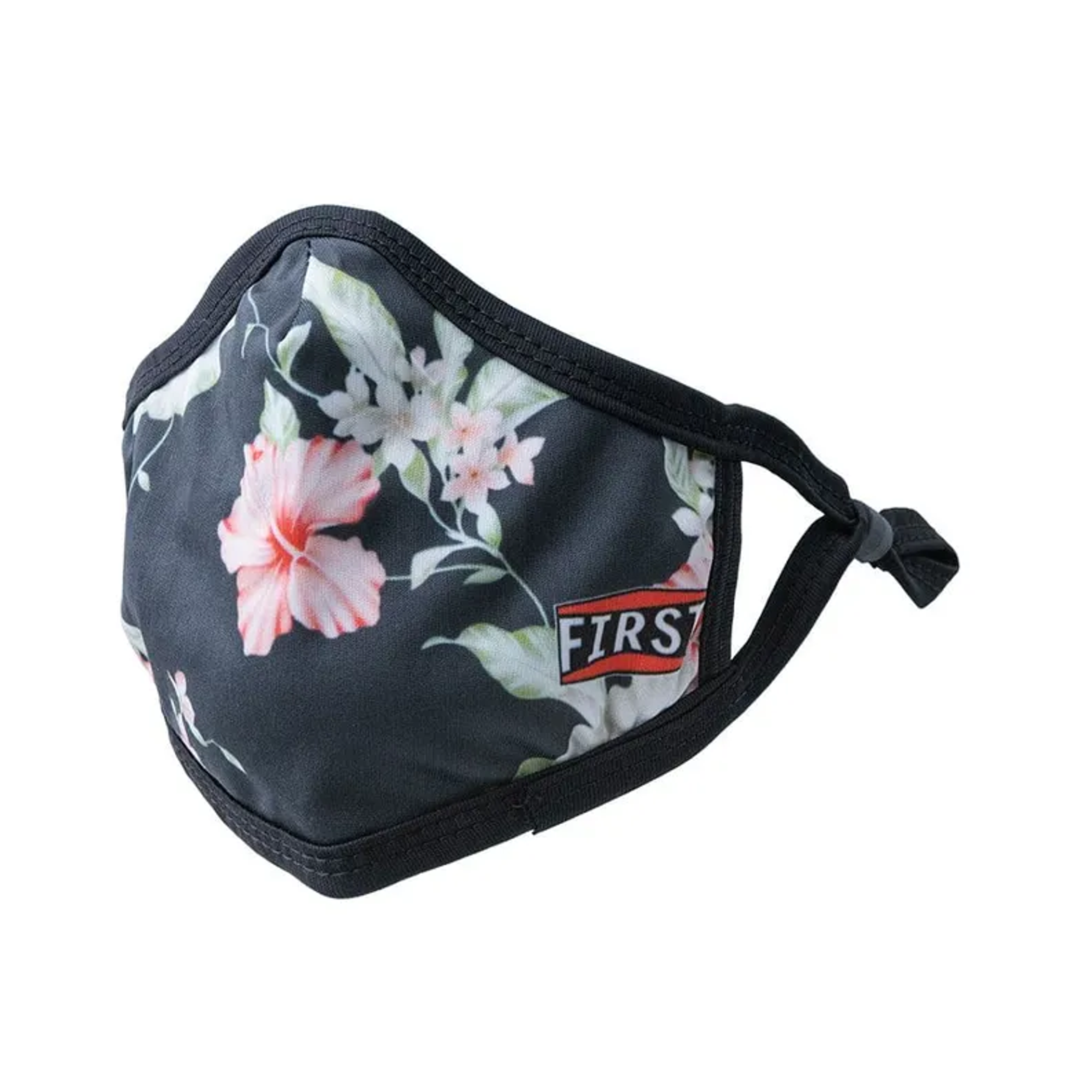 3-Ply Black/Pink Flowers Reusable Non-Medical Breathable & adjustable Ear Loops Face Masks