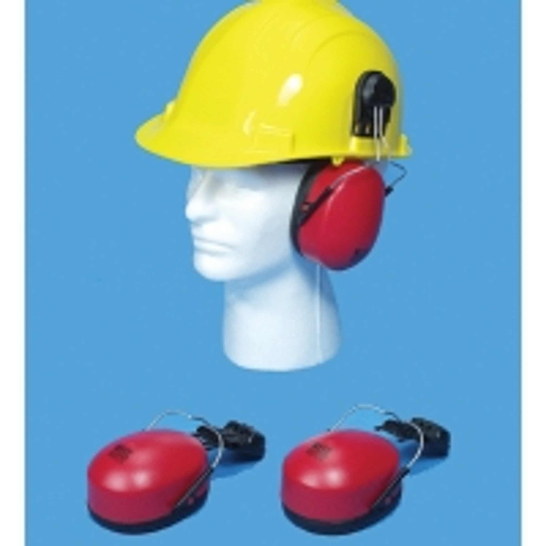 Hard Hat Mounted Ear Muffs, SNR 23db and