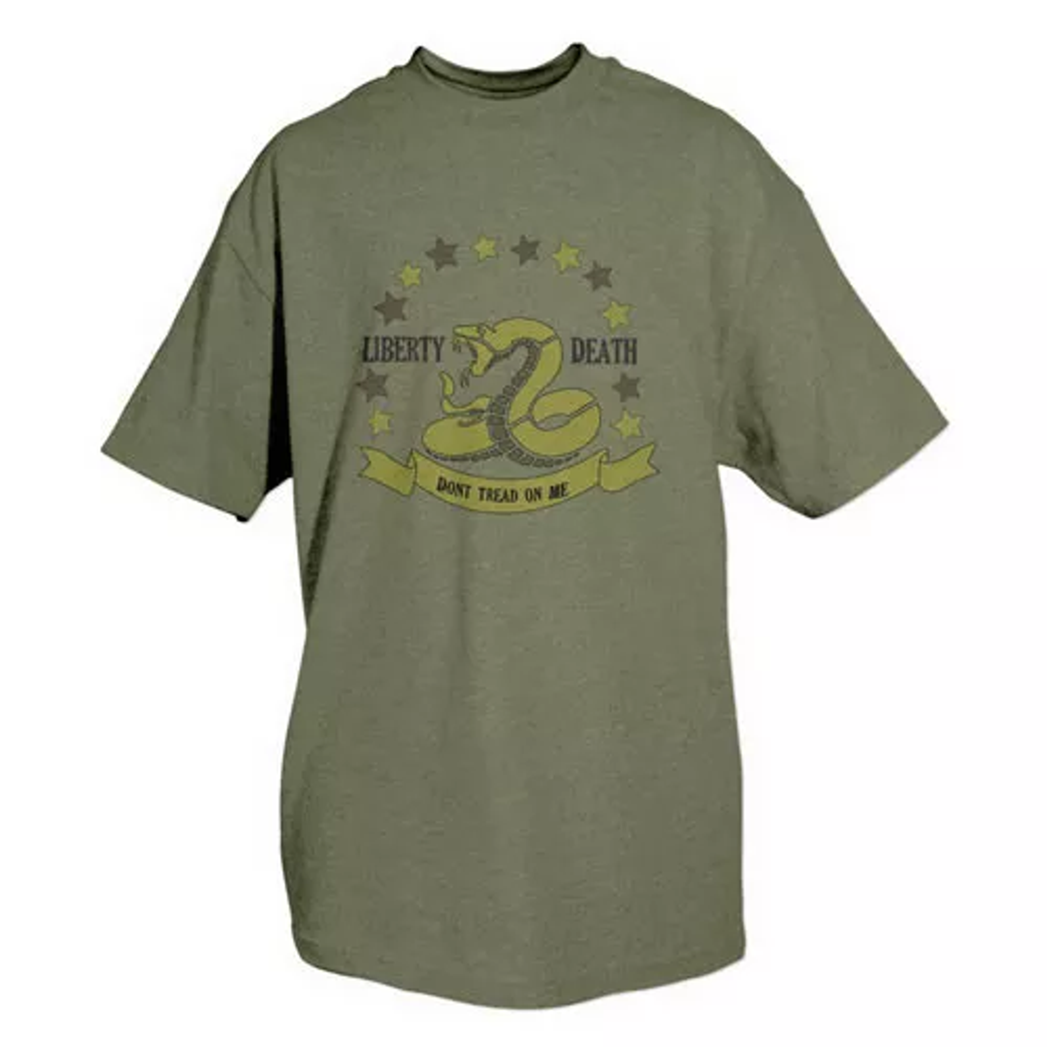 Don't Tread On Me T-Shirt Olive Drab - Small