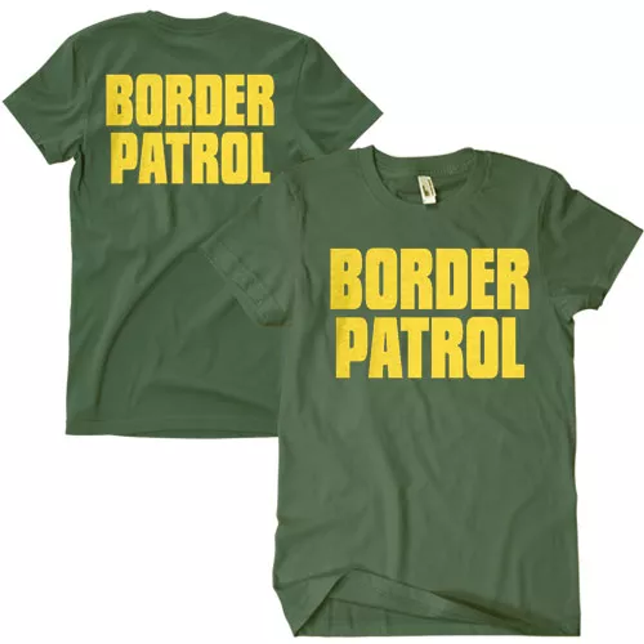 Border Patrol T-Shirt, Olive Drab - Small