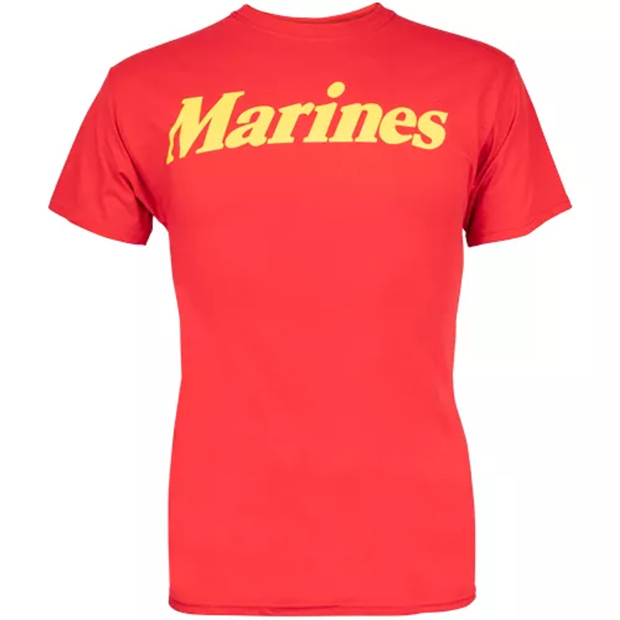 Marines T-Shirt Red Yellow Imprint - Small