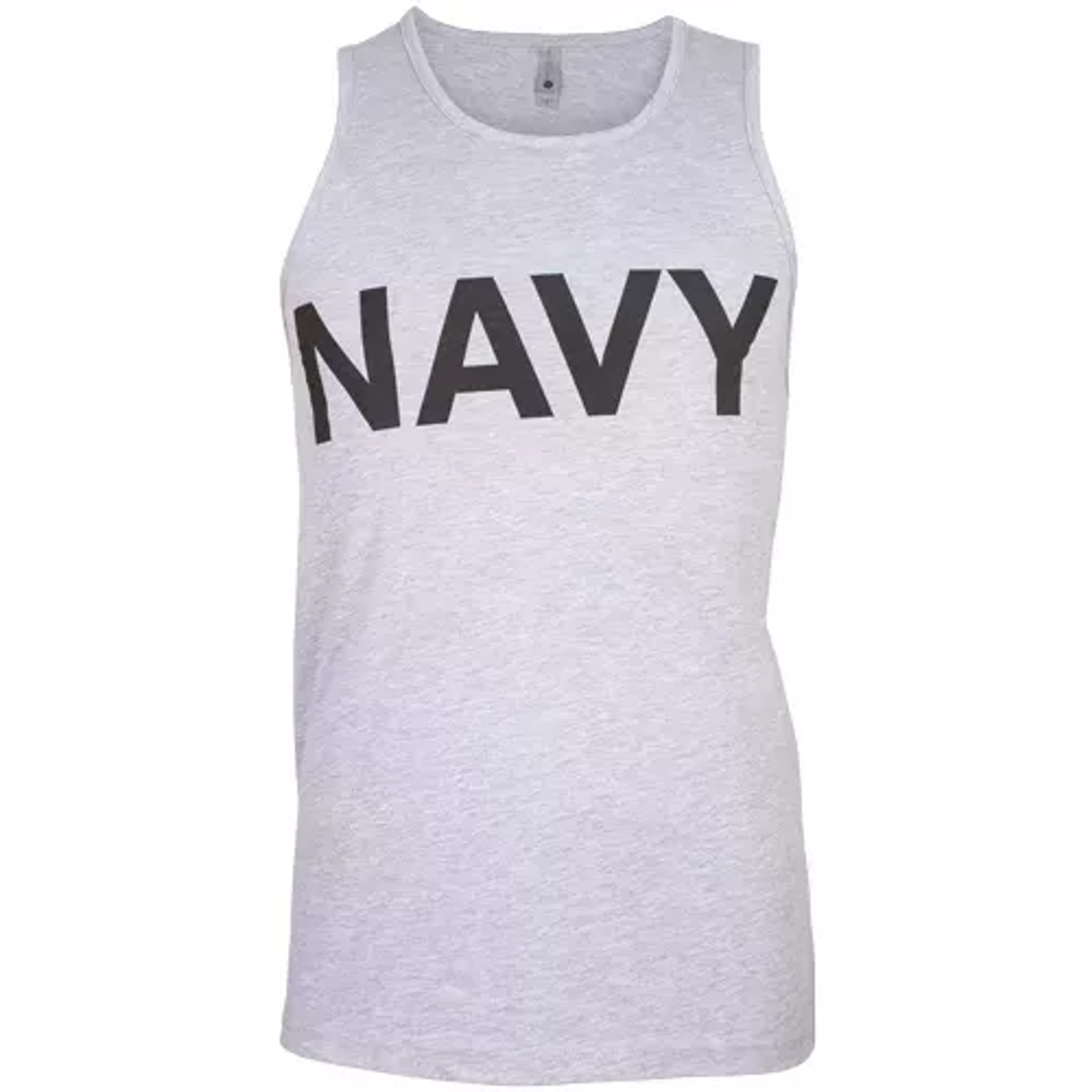 Mens Tank Top Grey - Navy Small