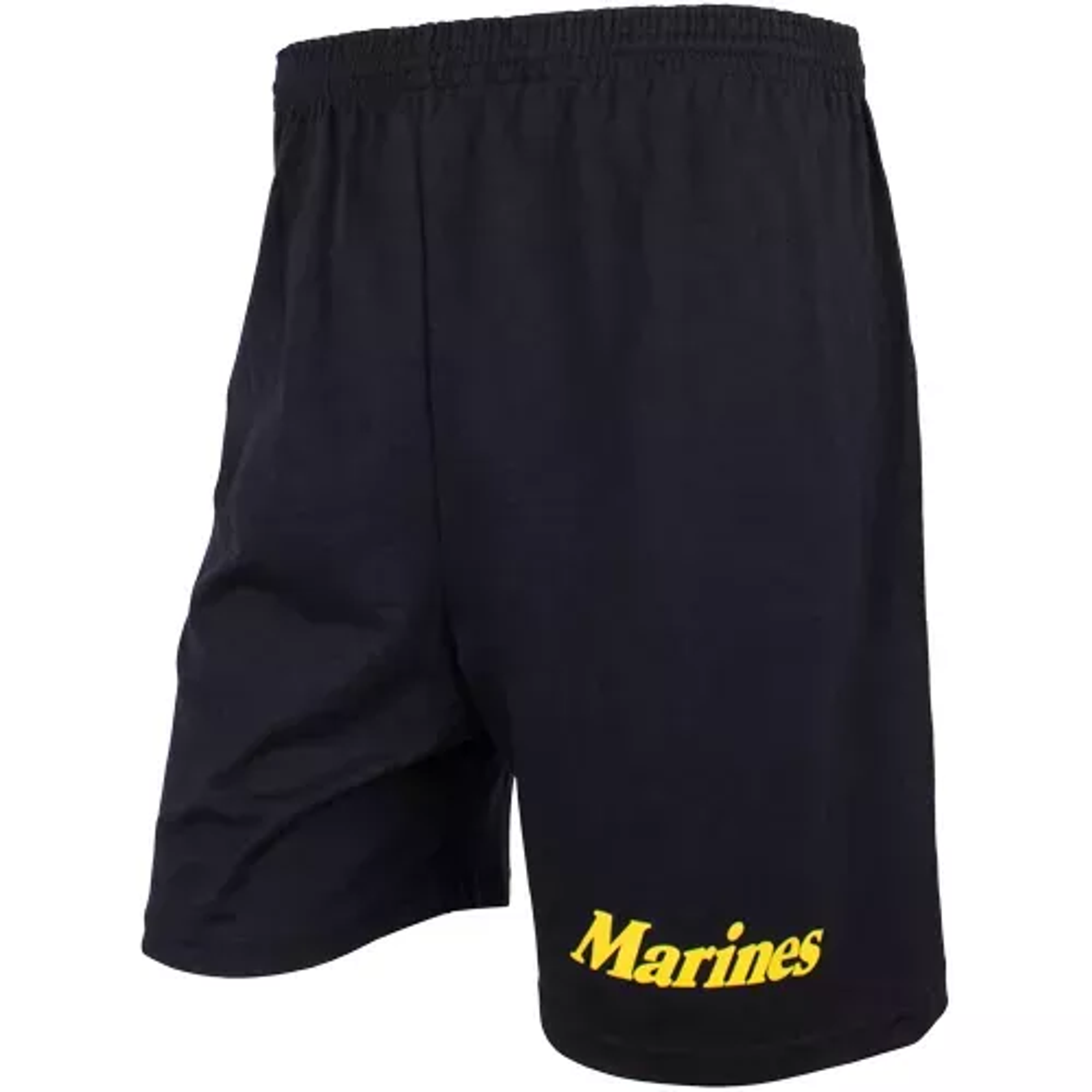 Men's Black Running Short - Yellow Marines Small