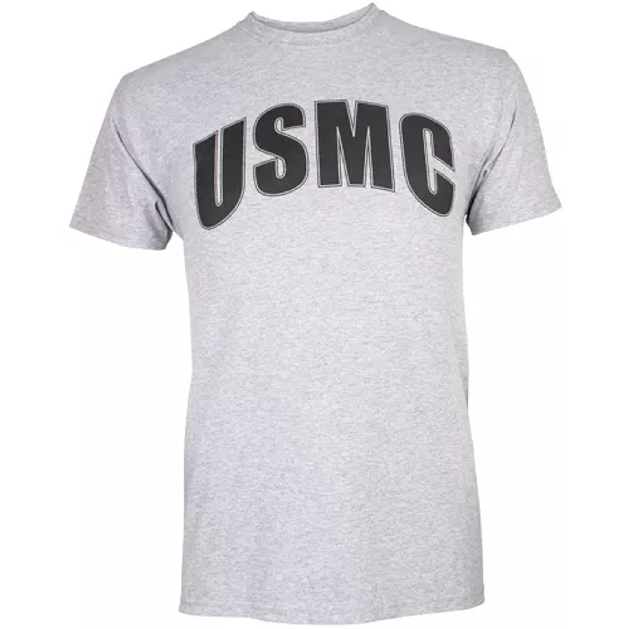 USMC T-Shirt, Grey/Black Imprint - Small