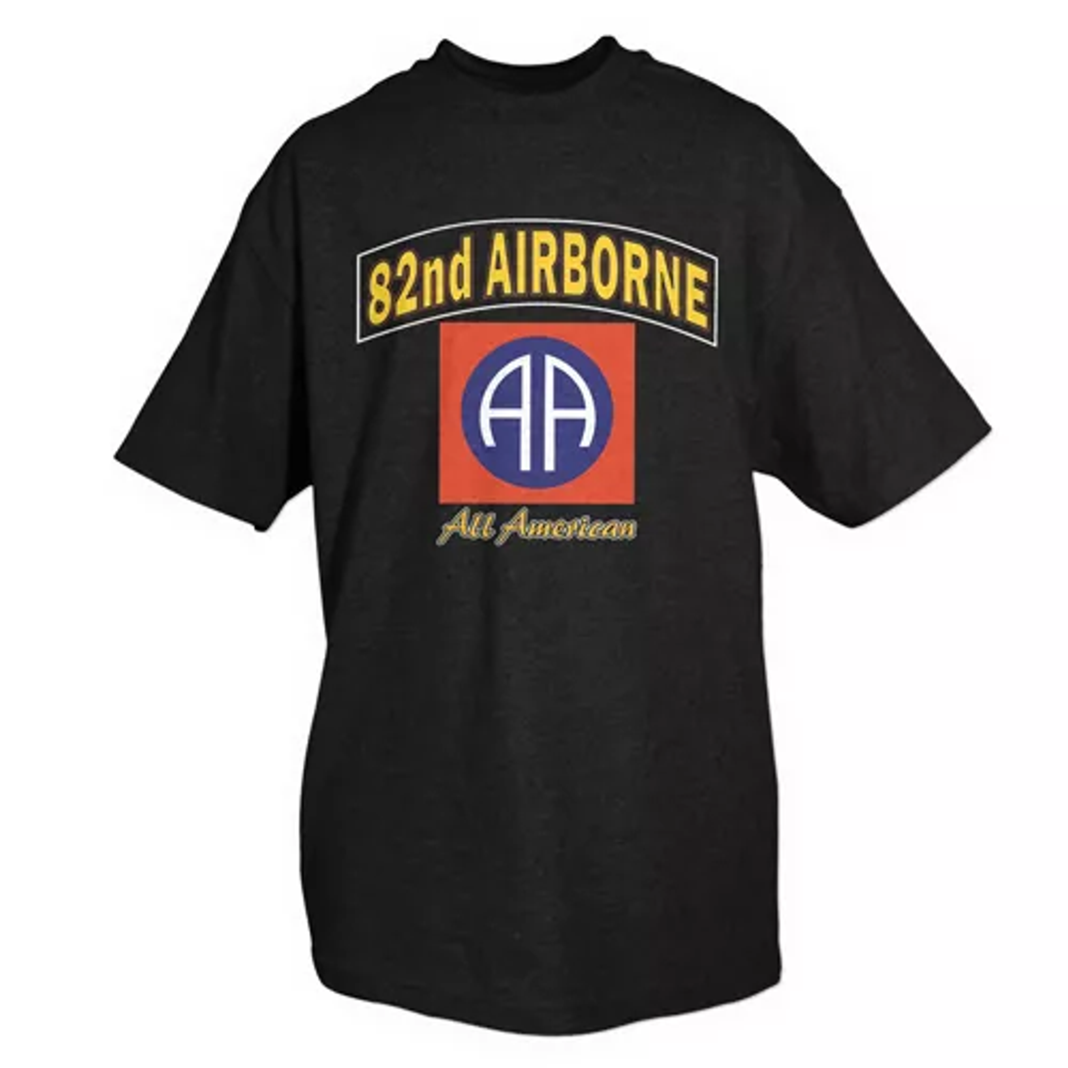 82nd Airborne T-Shirt- Black Small