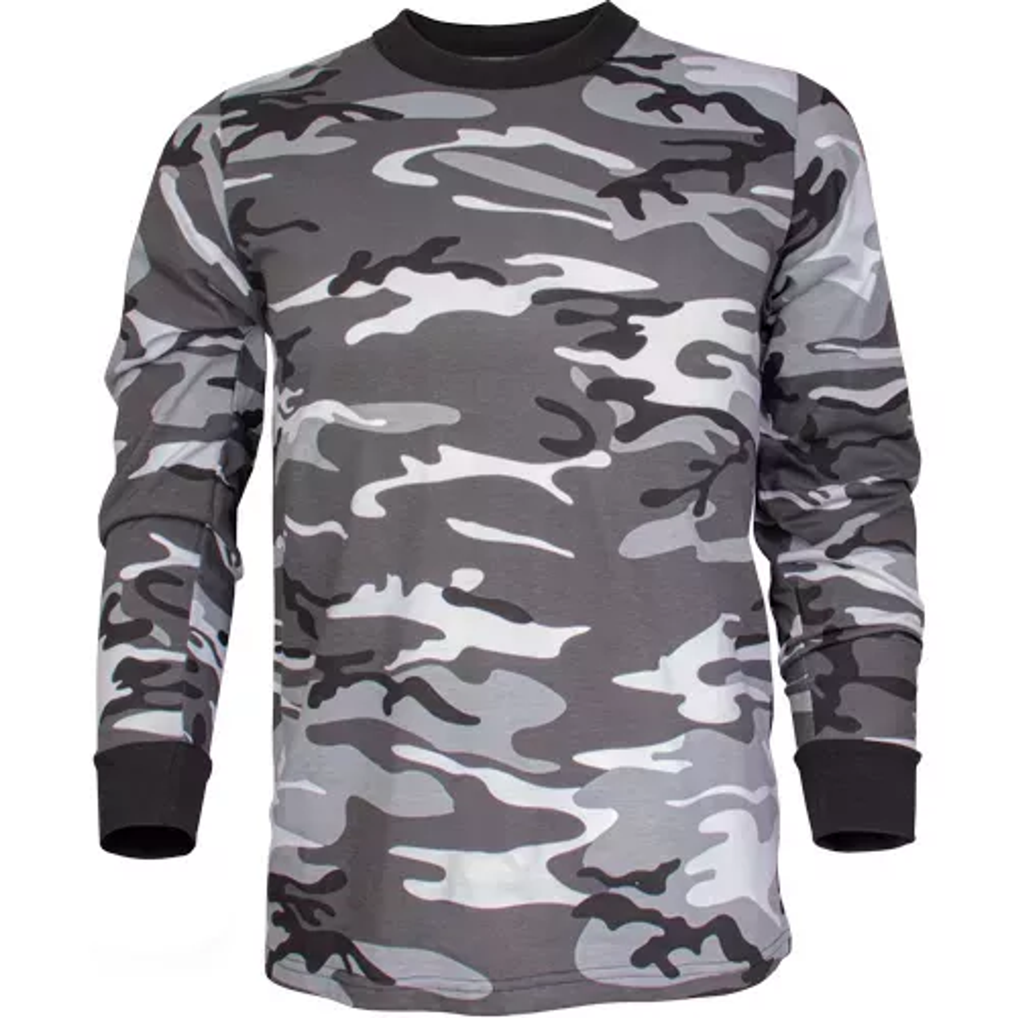 Men's Long Sleeve T-Shirt - Urban Camo 2XL