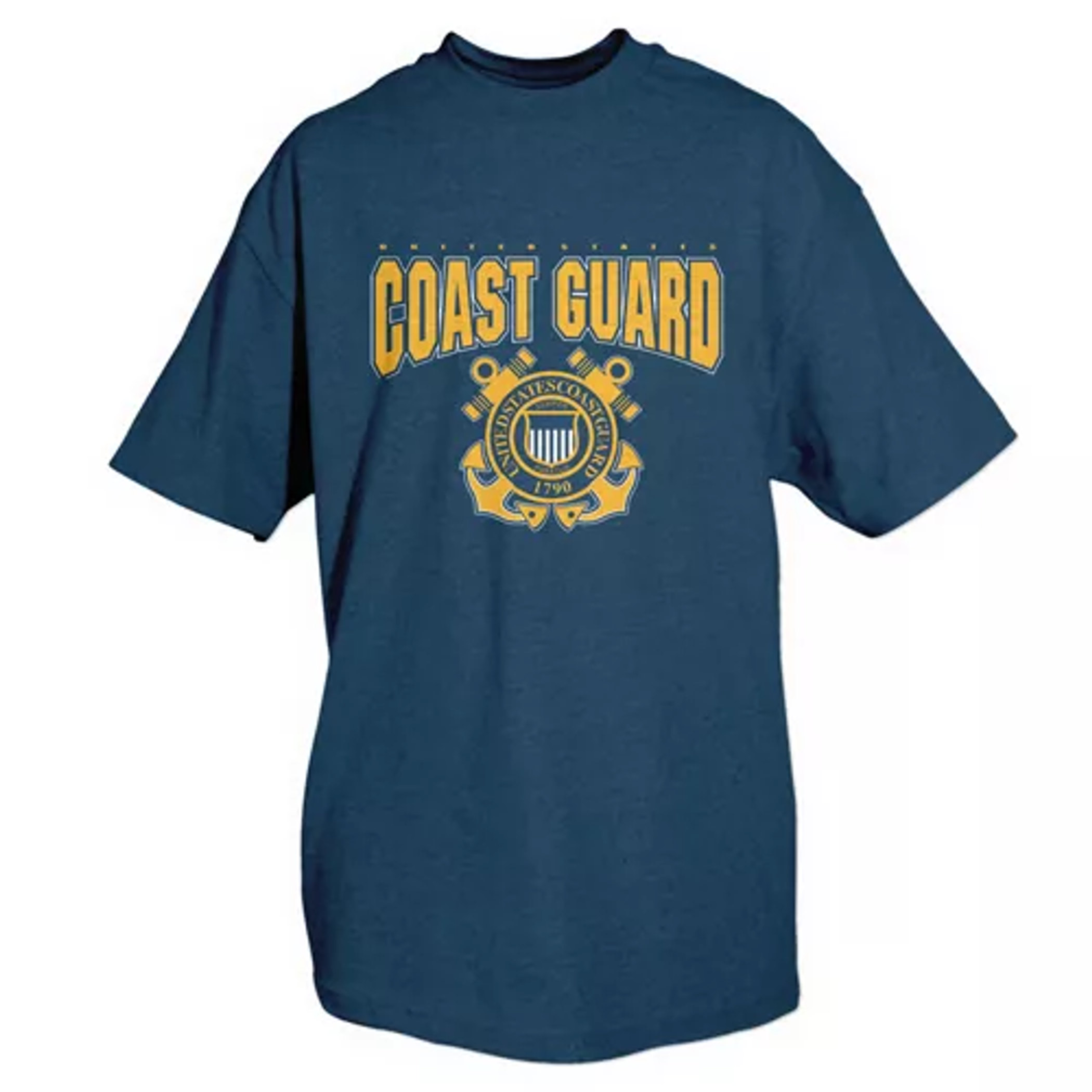 Coast Guard T-Shirt With Logo- Navy Small