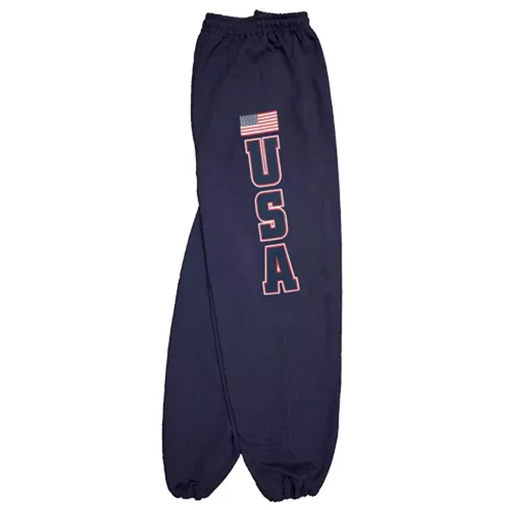 USA Flag Mens Sweatpant Navy - Large