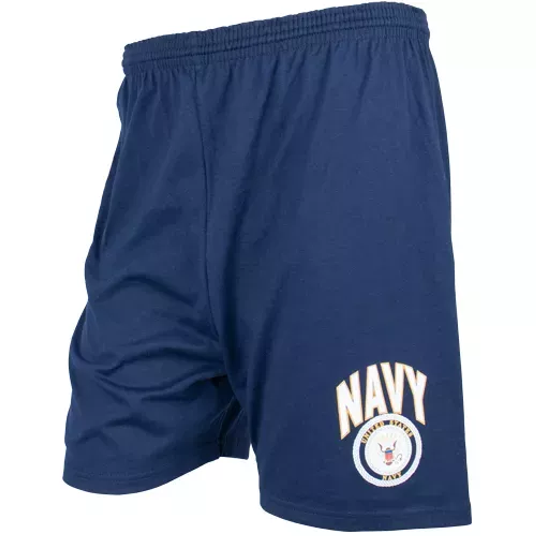 Men's Blue Running Short - Navy With Logo Small