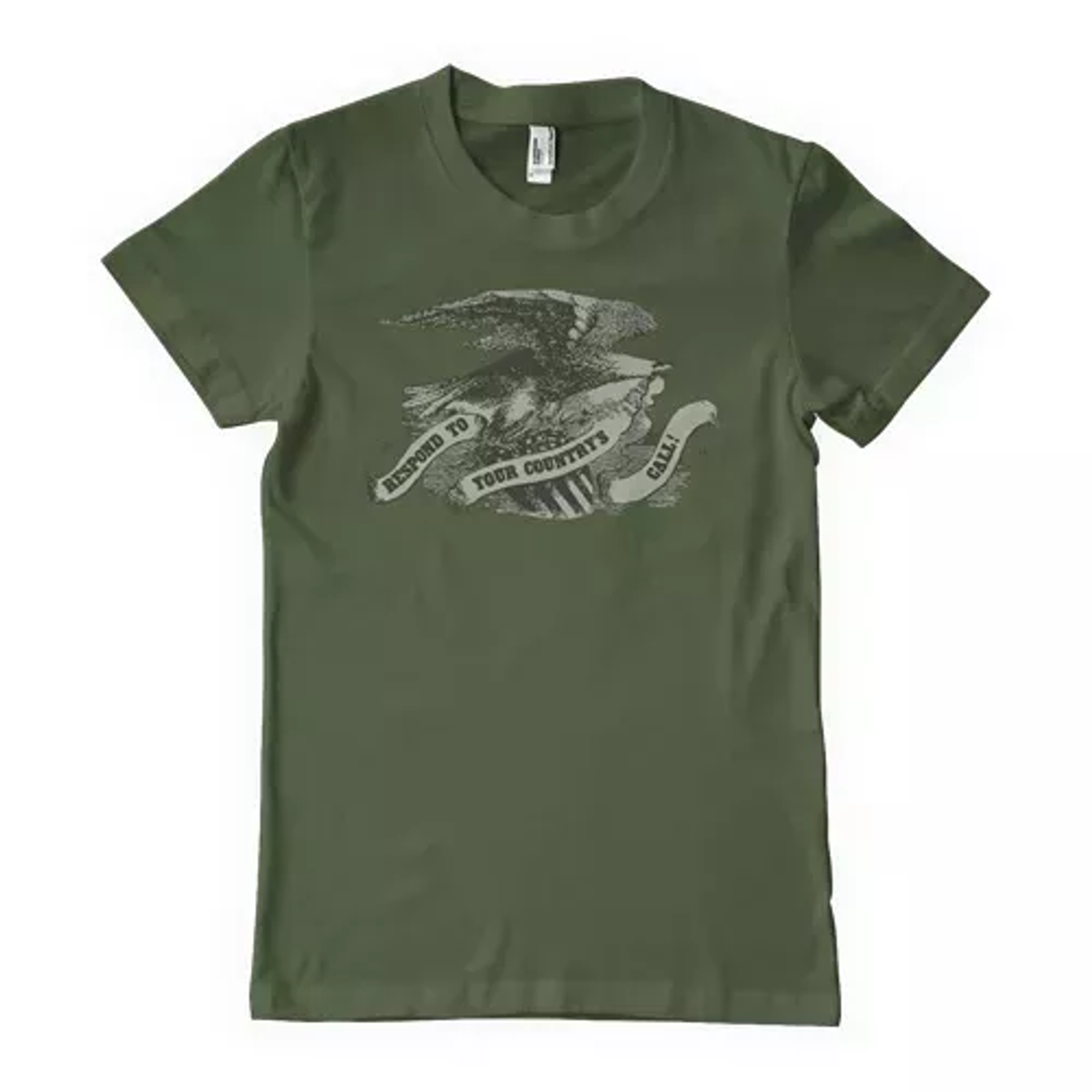 An American Force Men's T-Shirt Olive Drab - Large