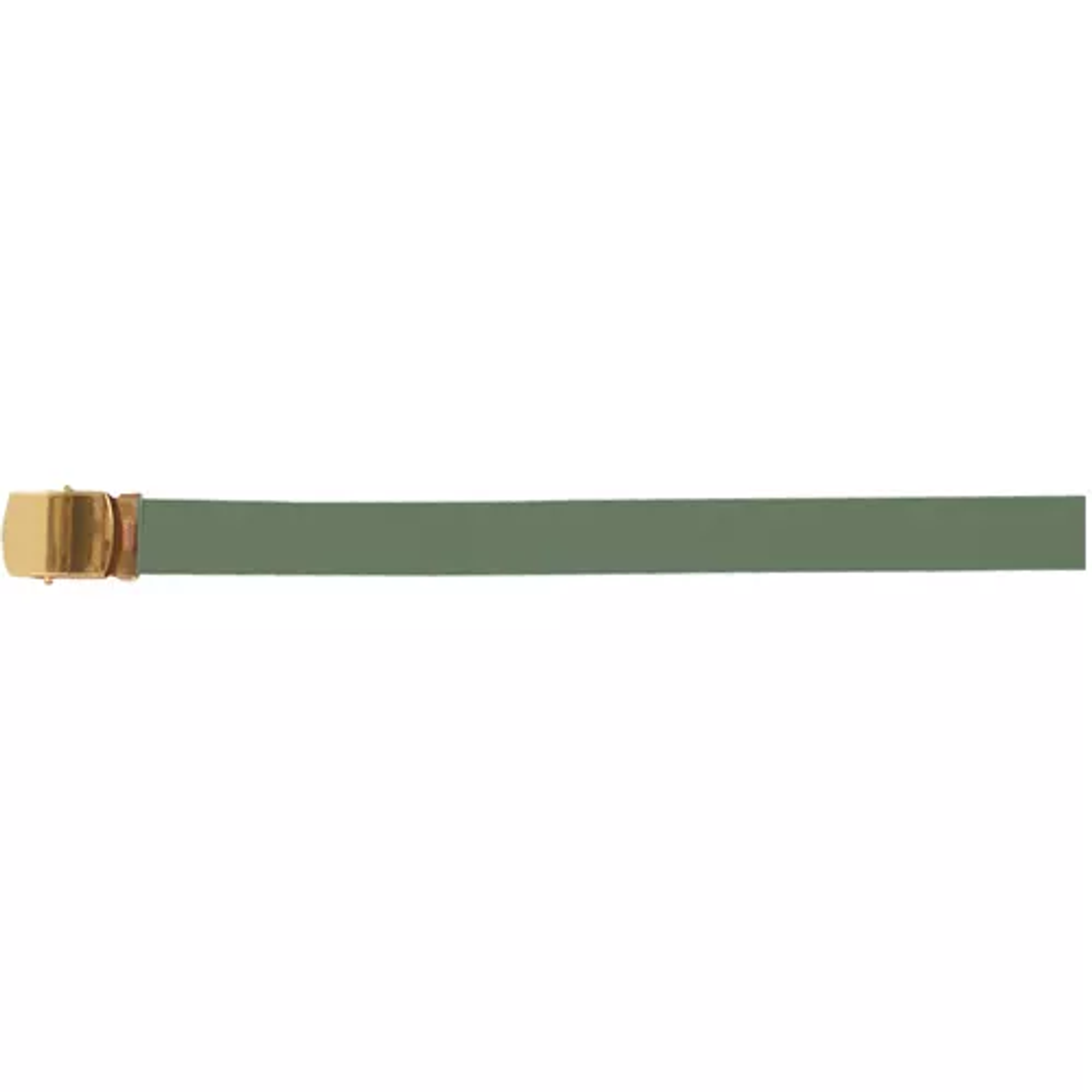 54" Cotton Web Belt, 12 Pack Brass Buckle - Olive Drab