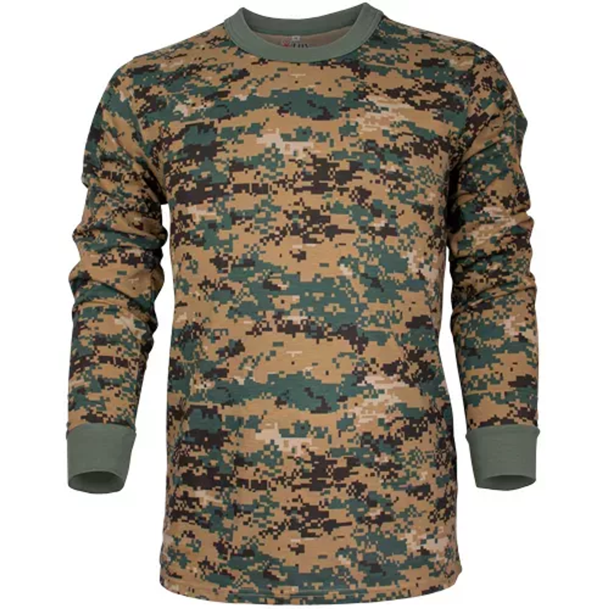 Men's Long Sleeve T-Shirt - Digital Woodland XL