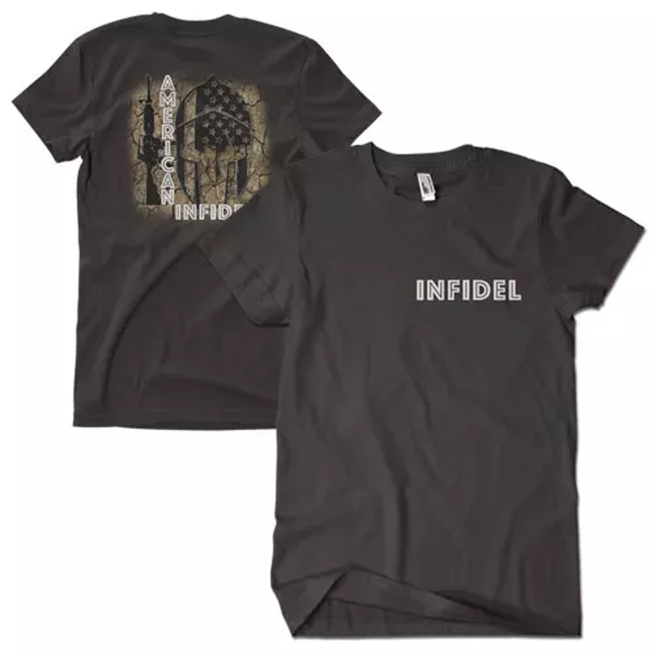 American Infidel Men's T-Shirt Black 2-Sided - Small