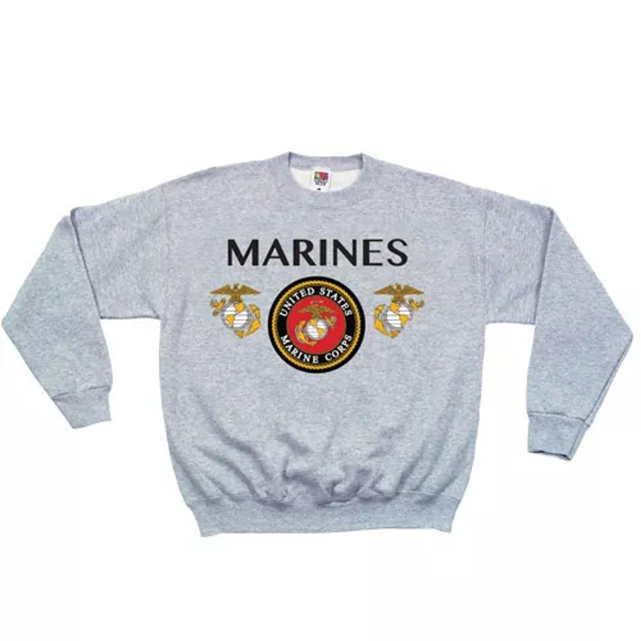 Marines Seal Crewneck Sweatshirt Grey - Small