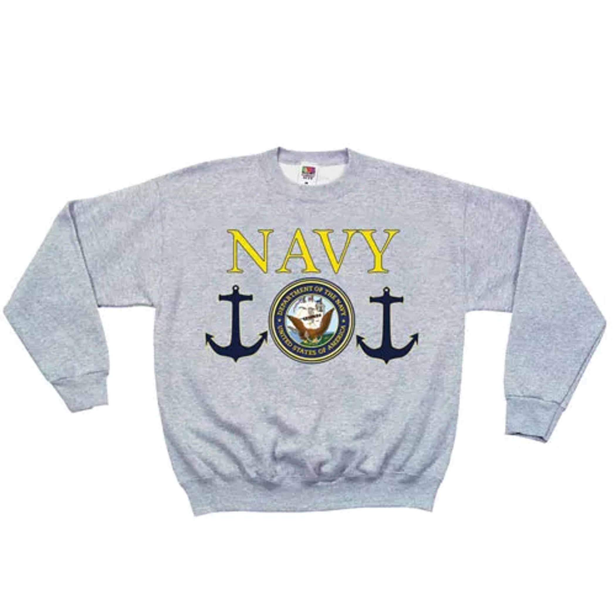 Navy Seal Crewneck Sweatshirt Grey -  Small