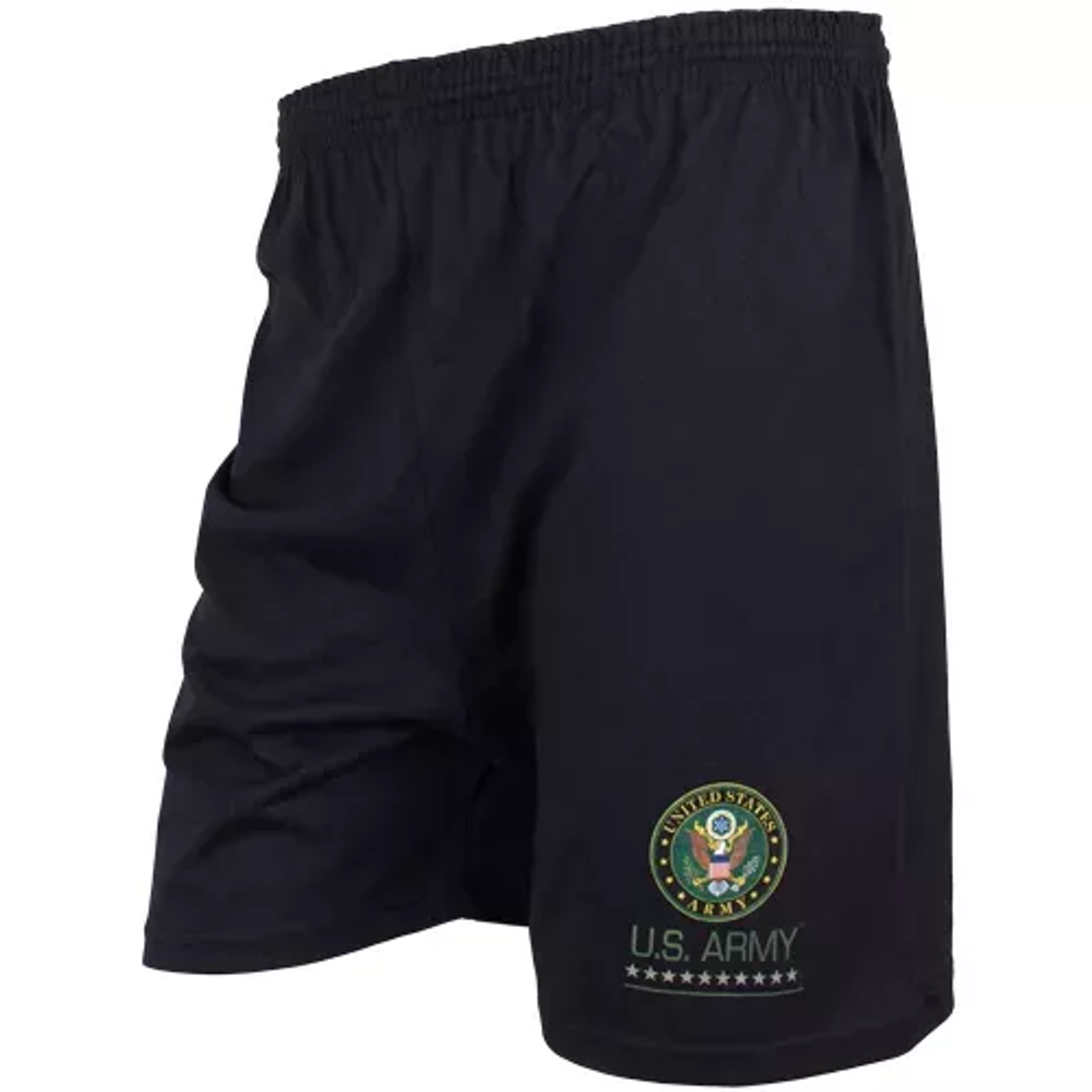 Men's Black Running Short - U.S. Army Logo Small