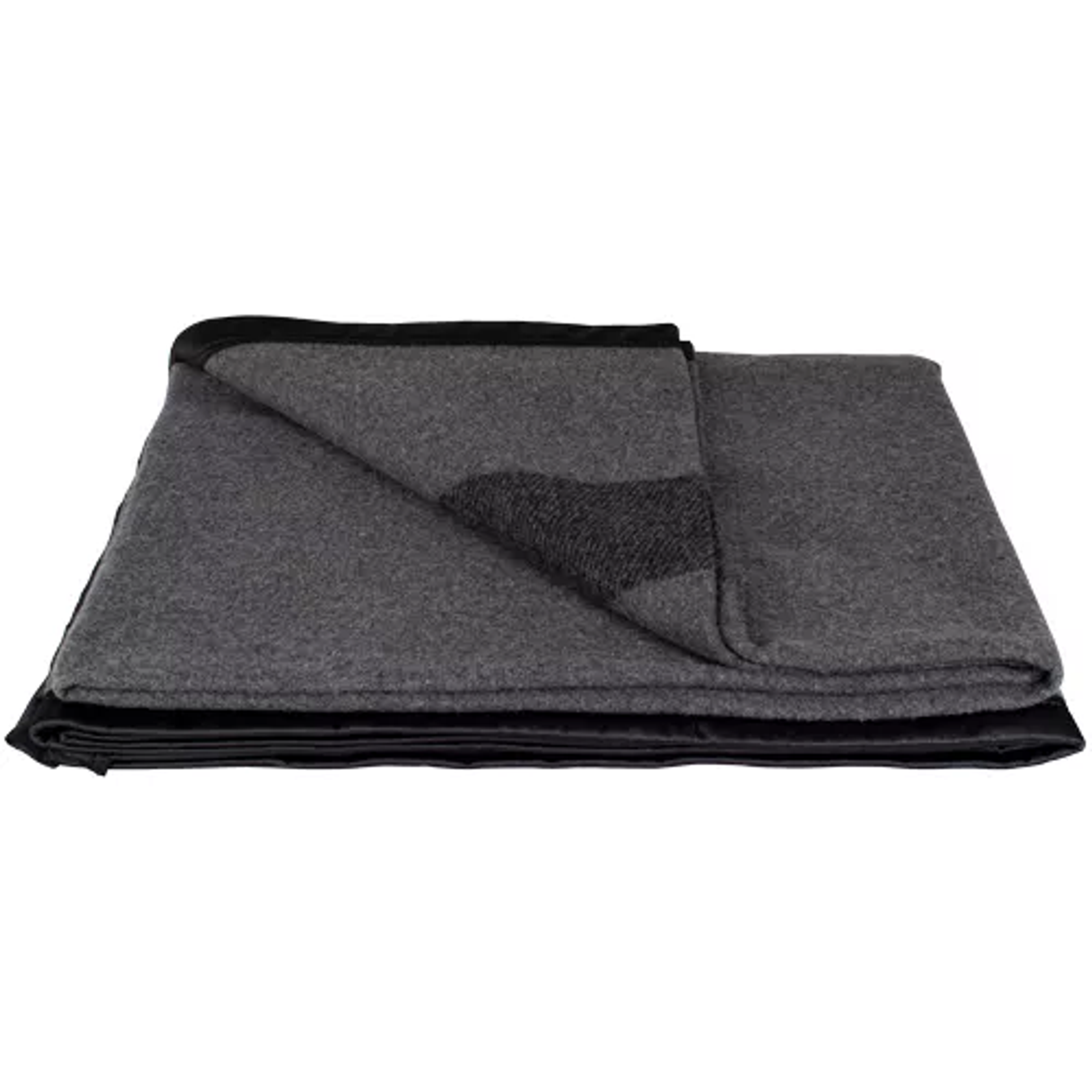 German Army Style Blanket - Grey With Black Stripes