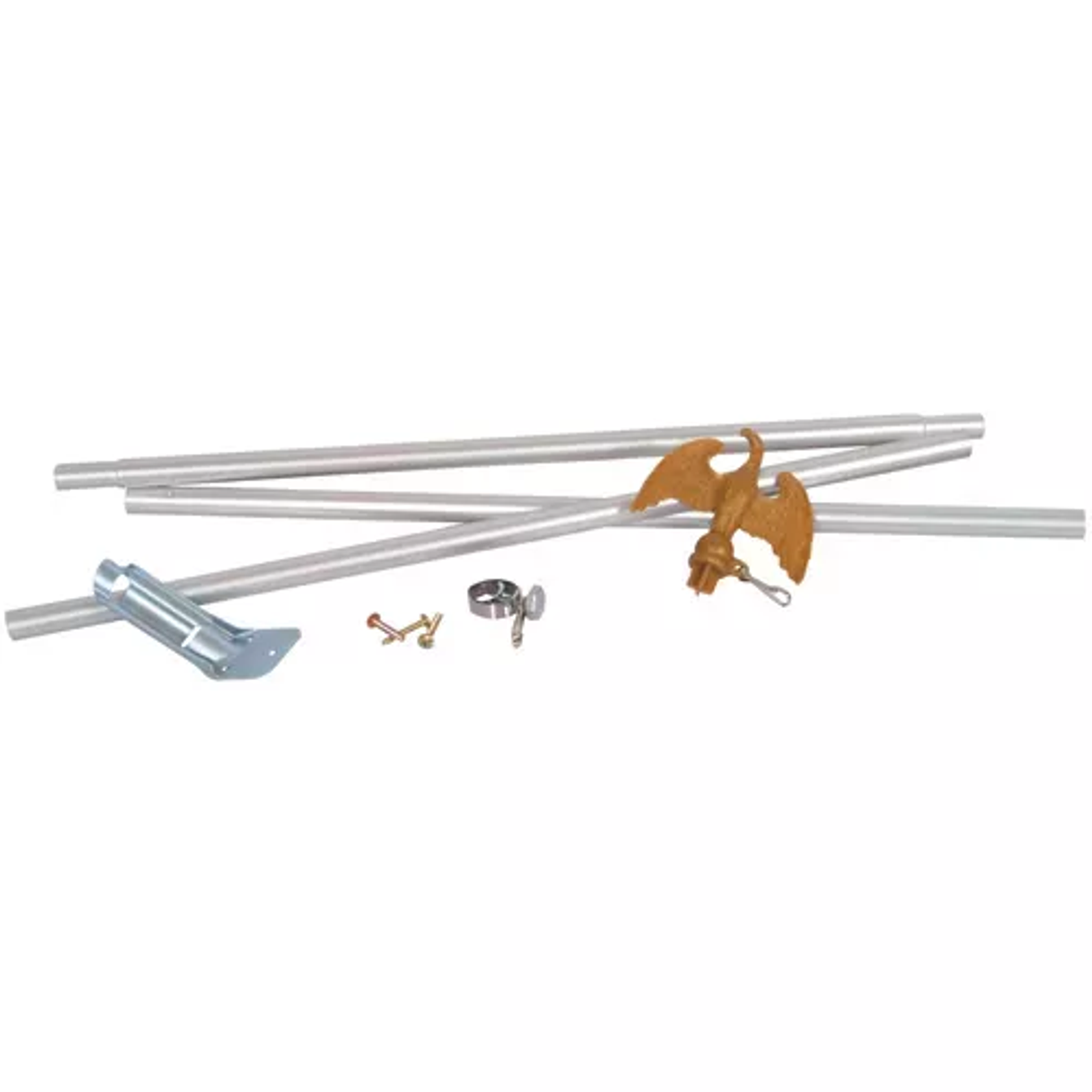 Flag Pole Set - Silver