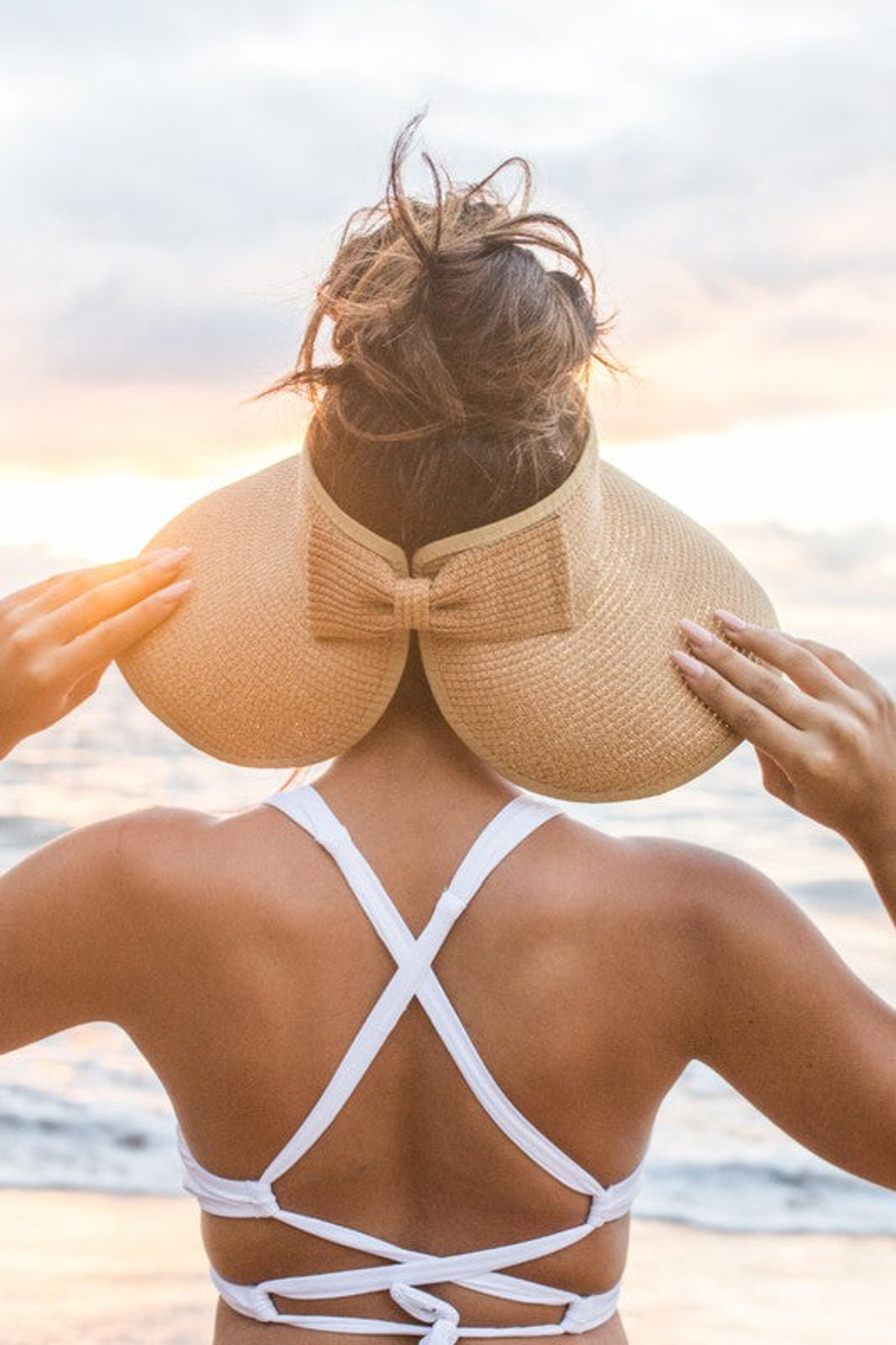 Rollable Packable Straw Visor